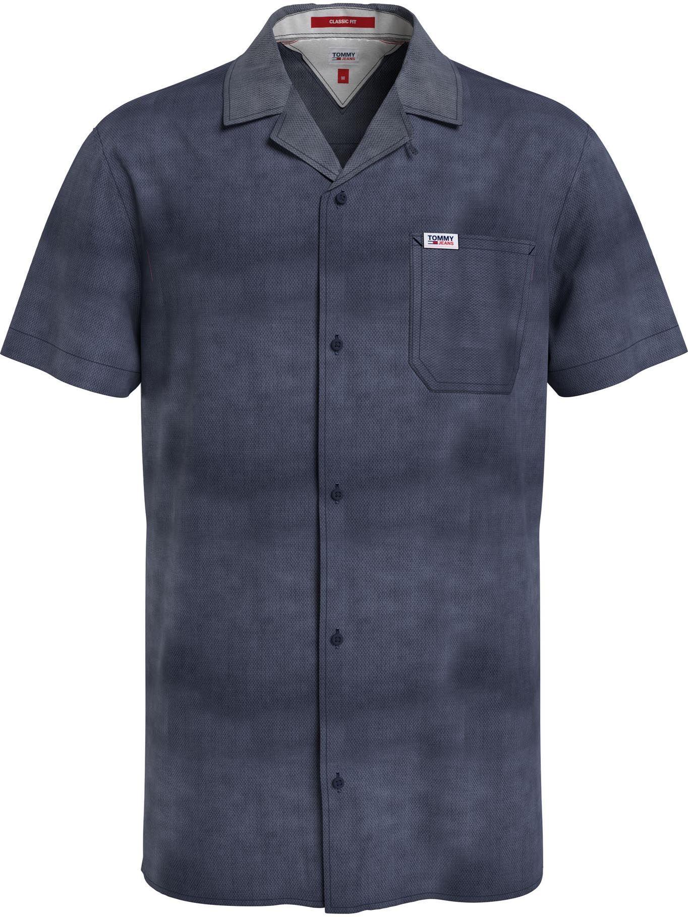 Camisa De Lino Spring Camp Azul Tommy Hilfiger-0