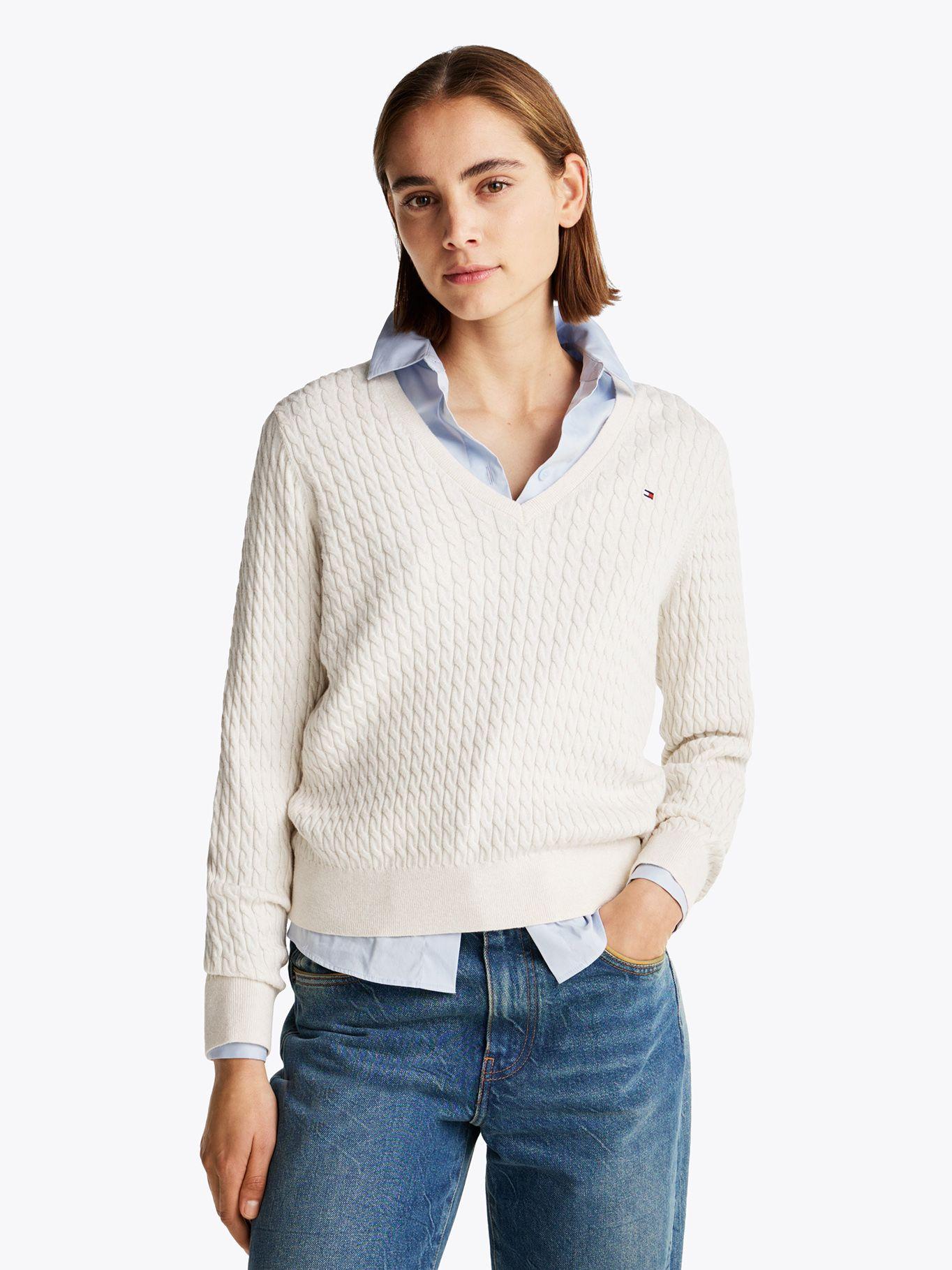 Sweater De Punto Trenzado-0