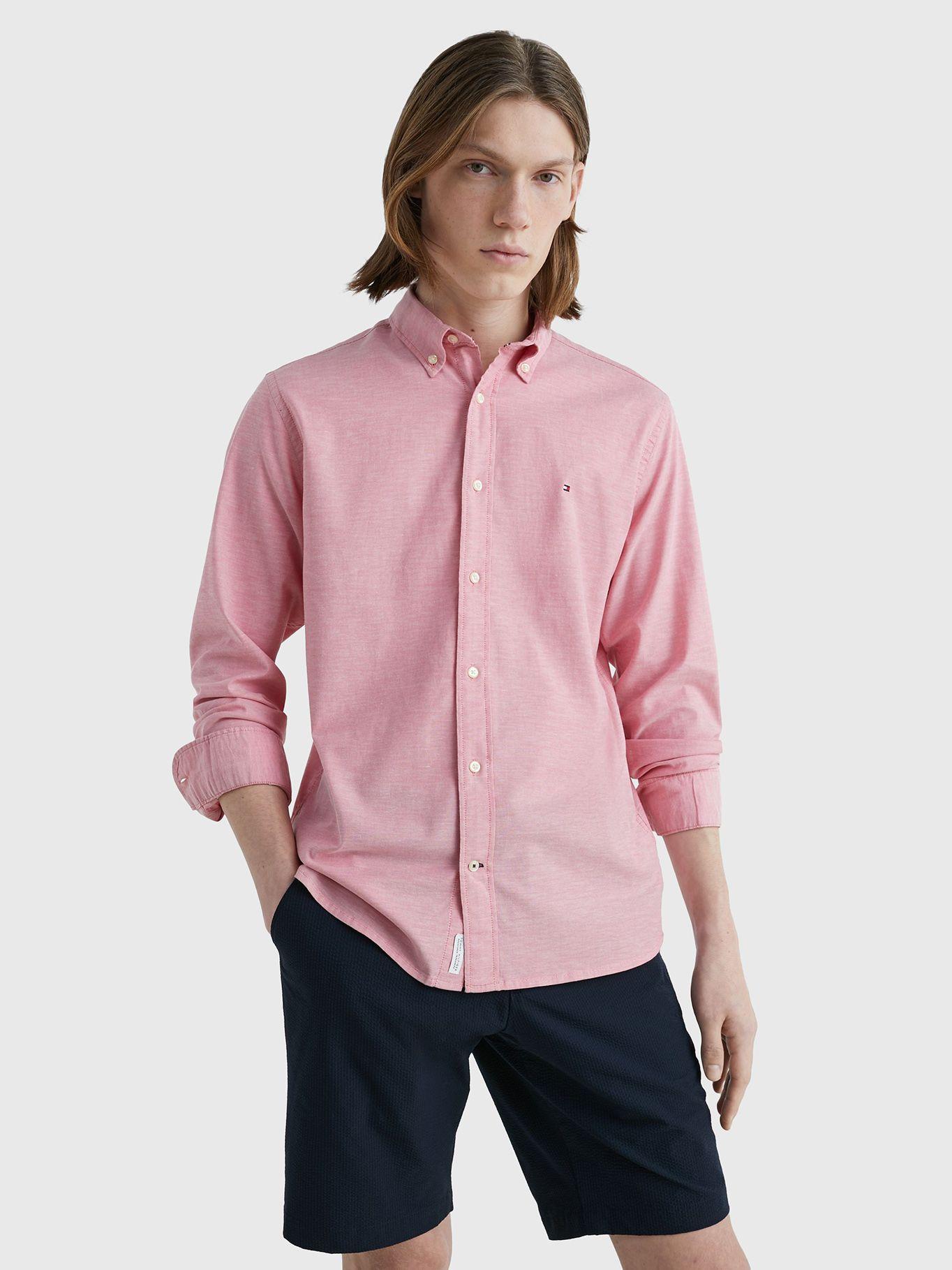 Camisa Essential 1985 Regular Fit Rosado Tommy Hilfiger-0