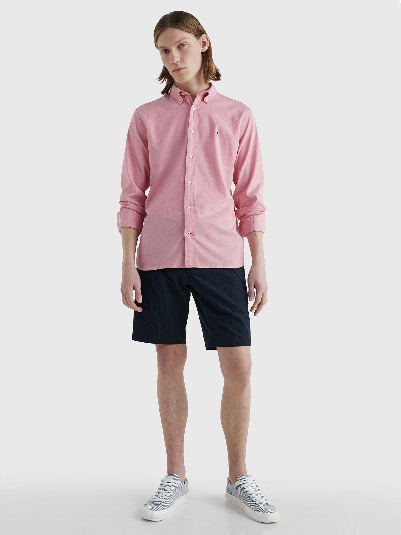 Camisa Essential 1985 Regular Fit Rosado Tommy Hilfiger-1