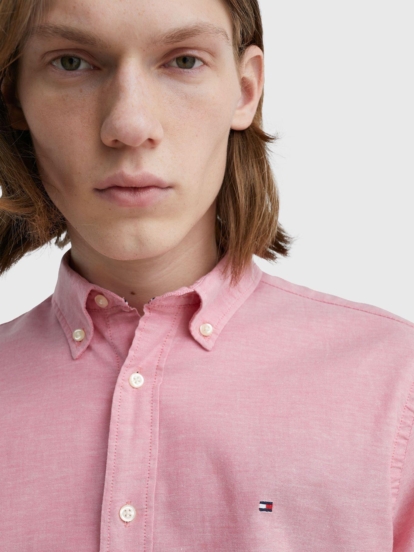 Camisa Essential 1985 Regular Fit Rosado Tommy Hilfiger-3