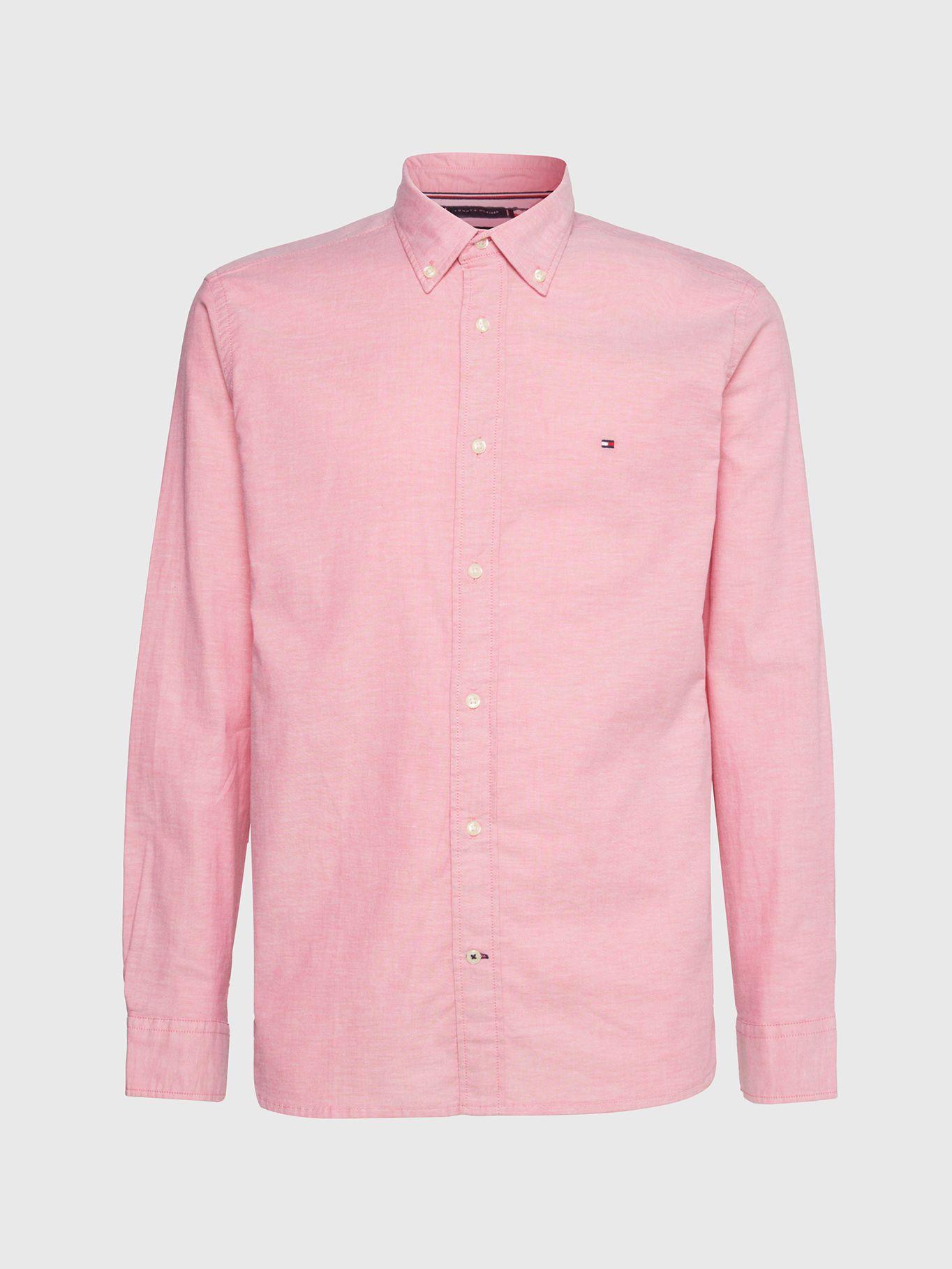 Camisa Essential 1985 Regular Fit Rosado Tommy Hilfiger-4