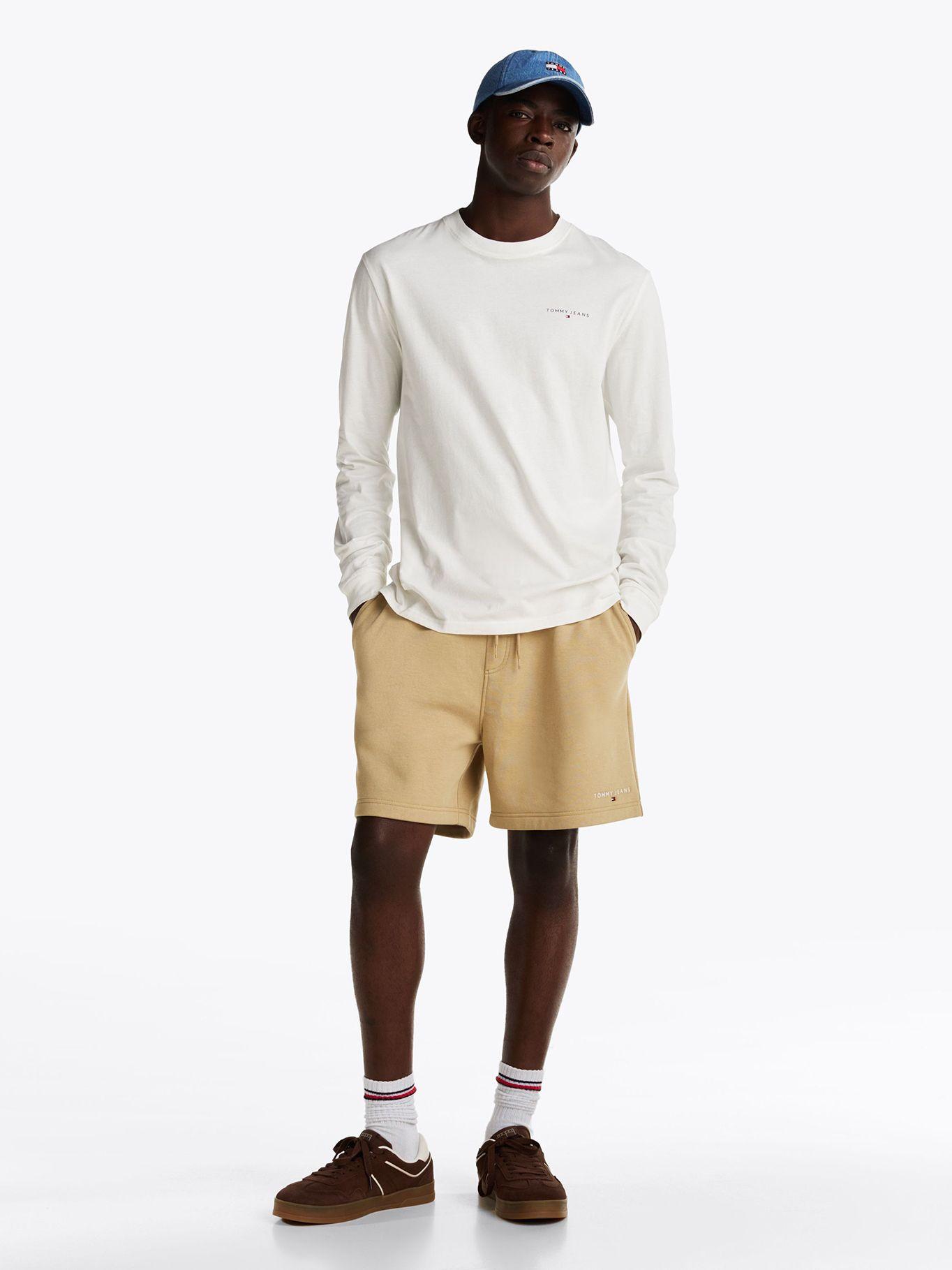 Polera Linear Logo Slim YBL Blanco Tommy Jeans-1