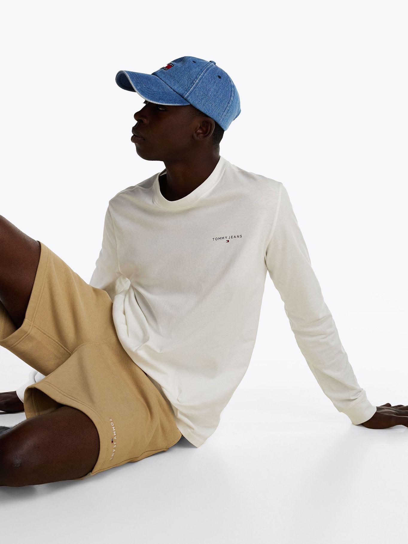 Polera Linear Logo Slim YBL Blanco Tommy Jeans-3