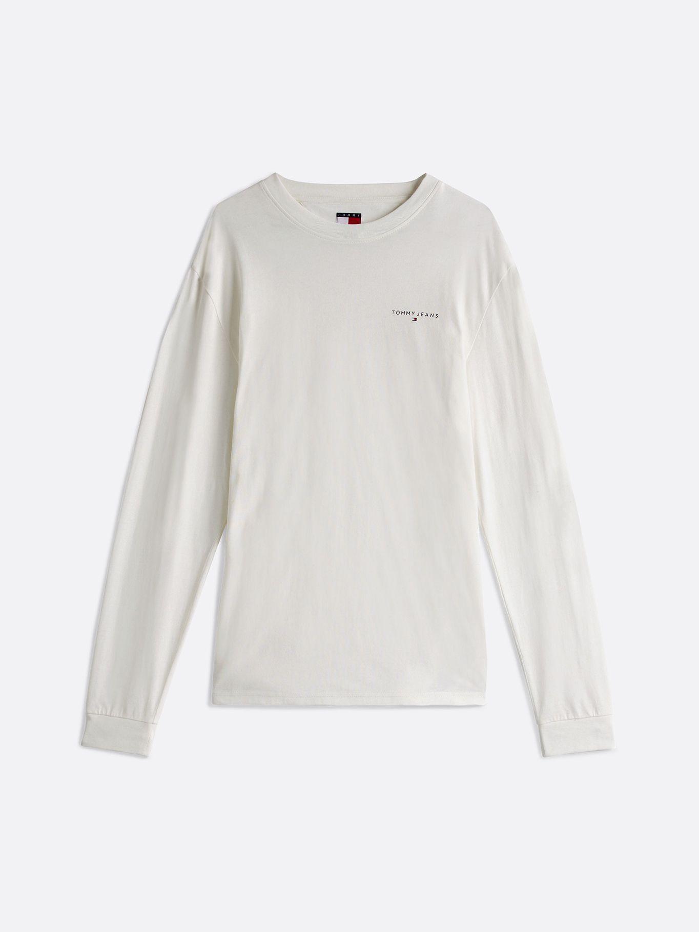 Polera Linear Logo Slim YBL Blanco Tommy Jeans-4