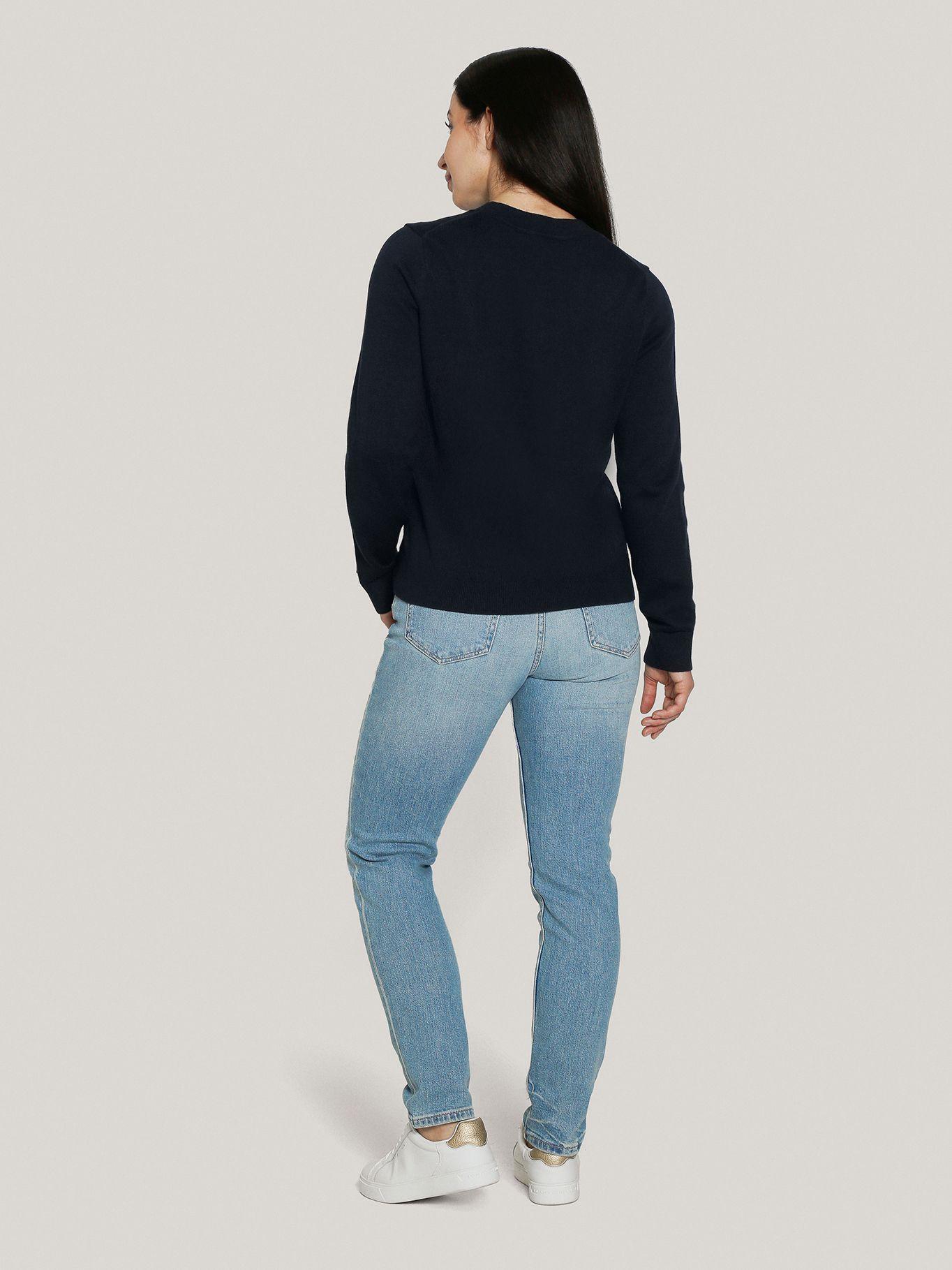Sweater Script Graphic Logo Azul Tommy Hilfiger-2