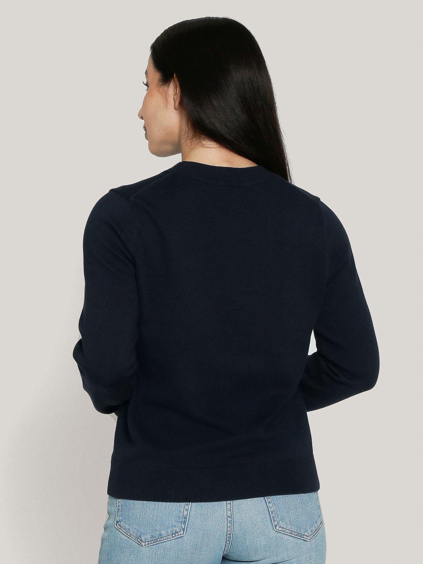 Sweater Script Graphic Logo Azul Tommy Hilfiger-3