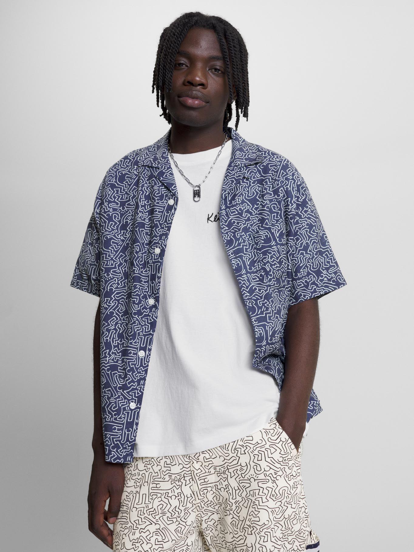Camisa Tommy X Keith Haring Unisex Azul Tommy Jeans-2