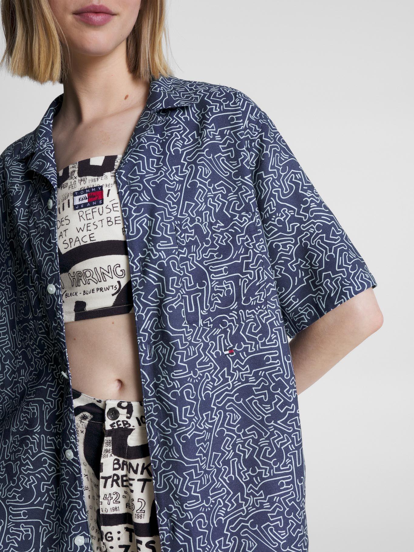 Camisa Tommy X Keith Haring Unisex Azul Tommy Jeans-5
