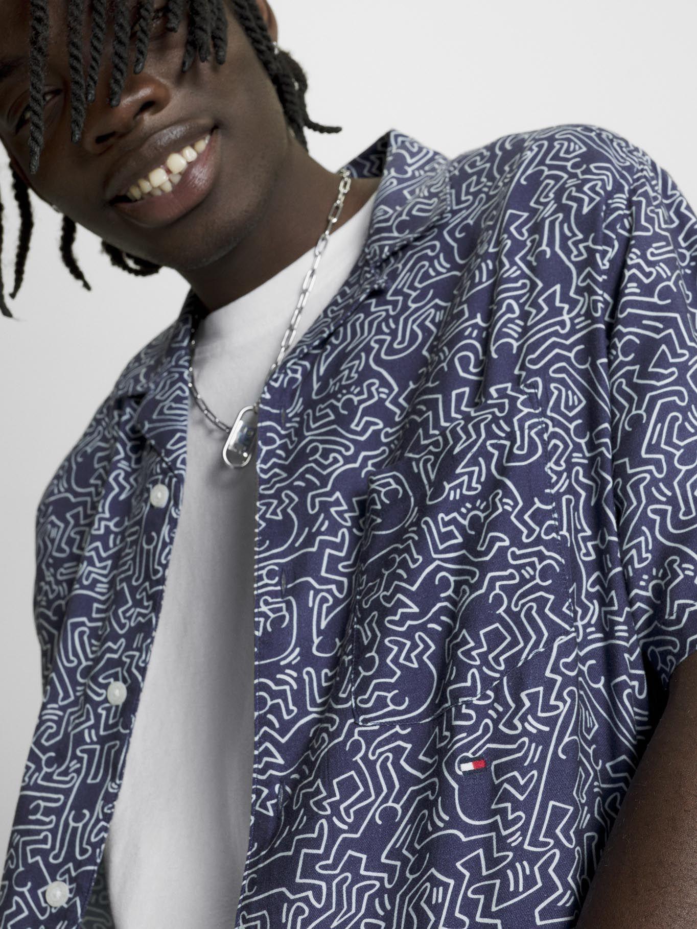 Camisa Tommy X Keith Haring Unisex Azul Tommy Jeans-6