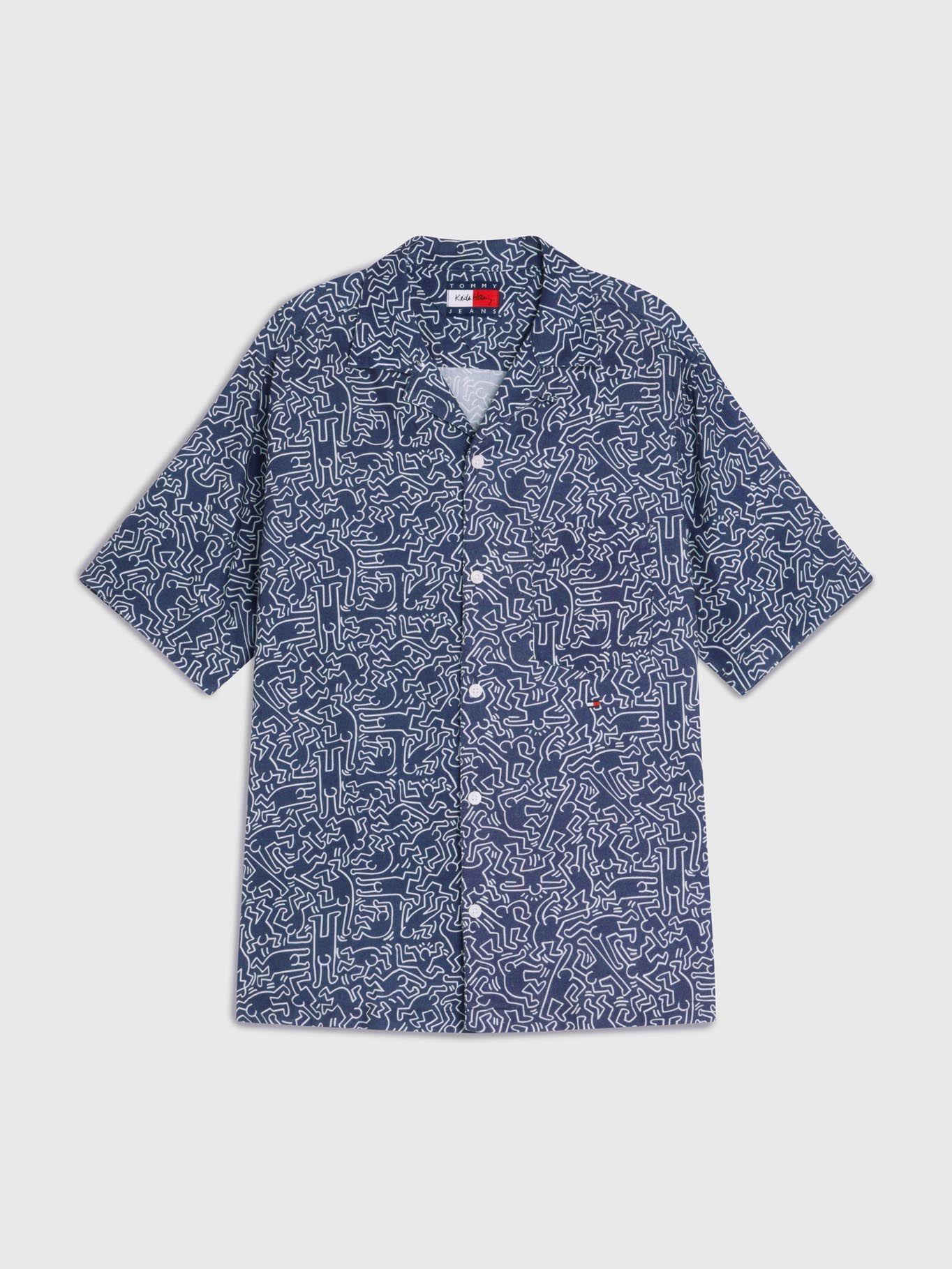 Camisa Tommy X Keith Haring Unisex Azul Tommy Jeans-7