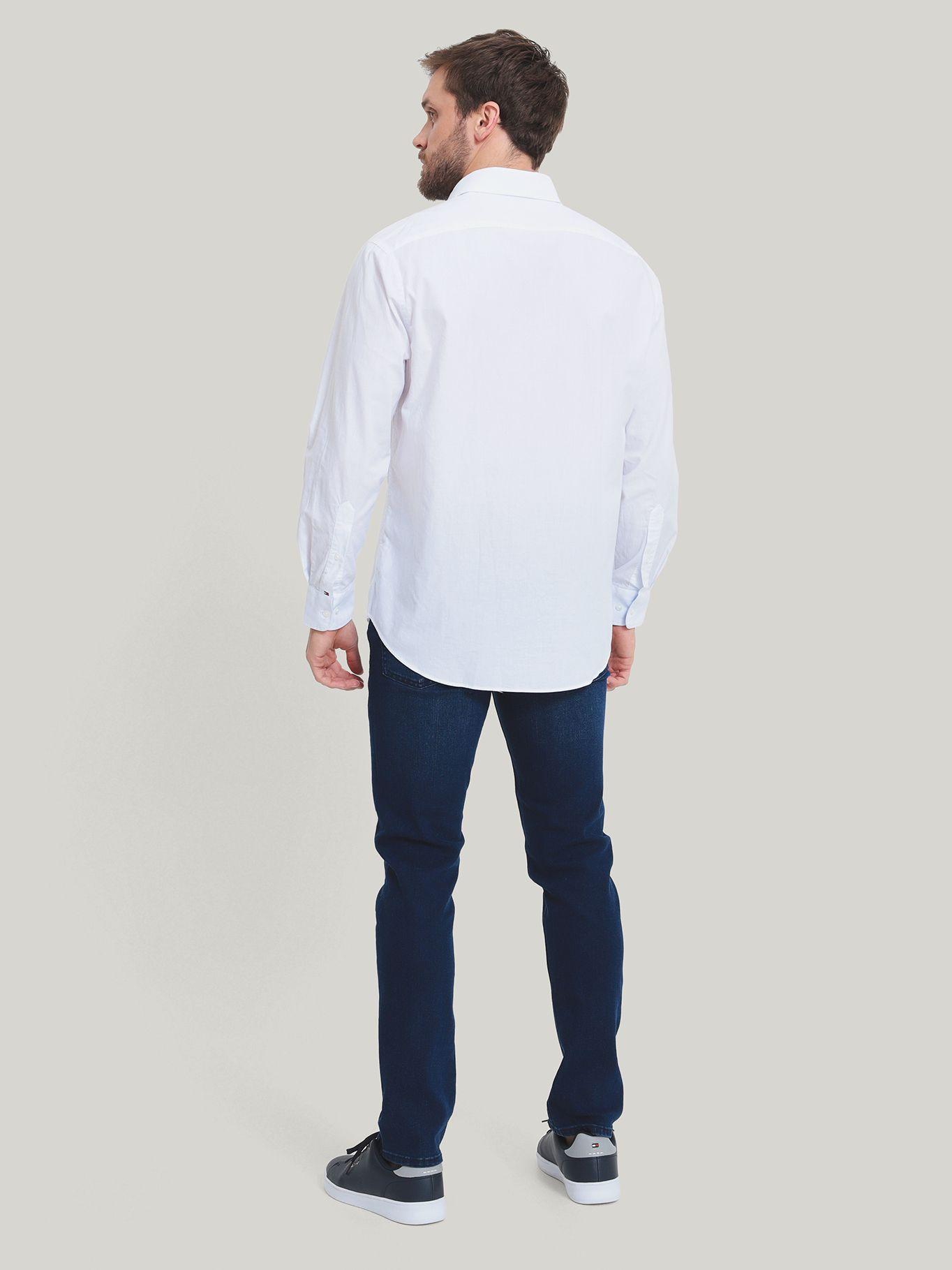 Camisa De Vestir de Logo Blanco Tommy Hilfiger-3