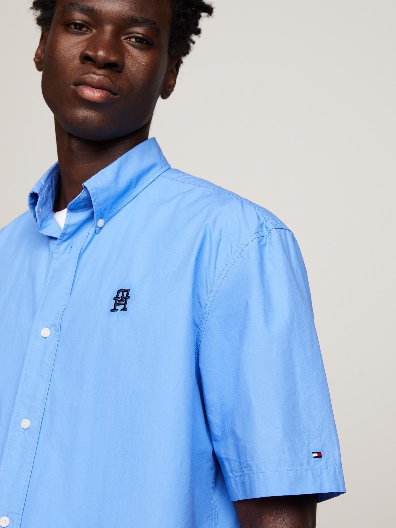 Camisa Monogram Regular Fit C30 Celeste Tommy Hilfiger-3