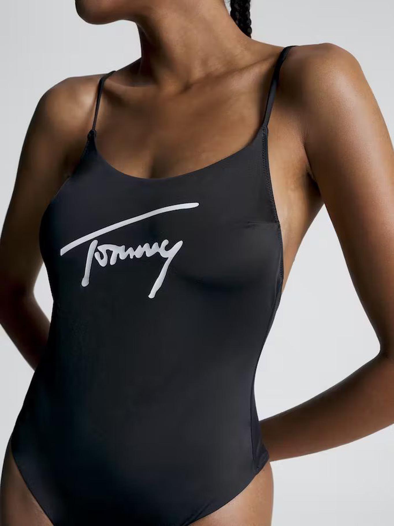 TRAJE DE BAÑO LOGO SIGNATURE NEGRO TOMMY HILFIGER-2