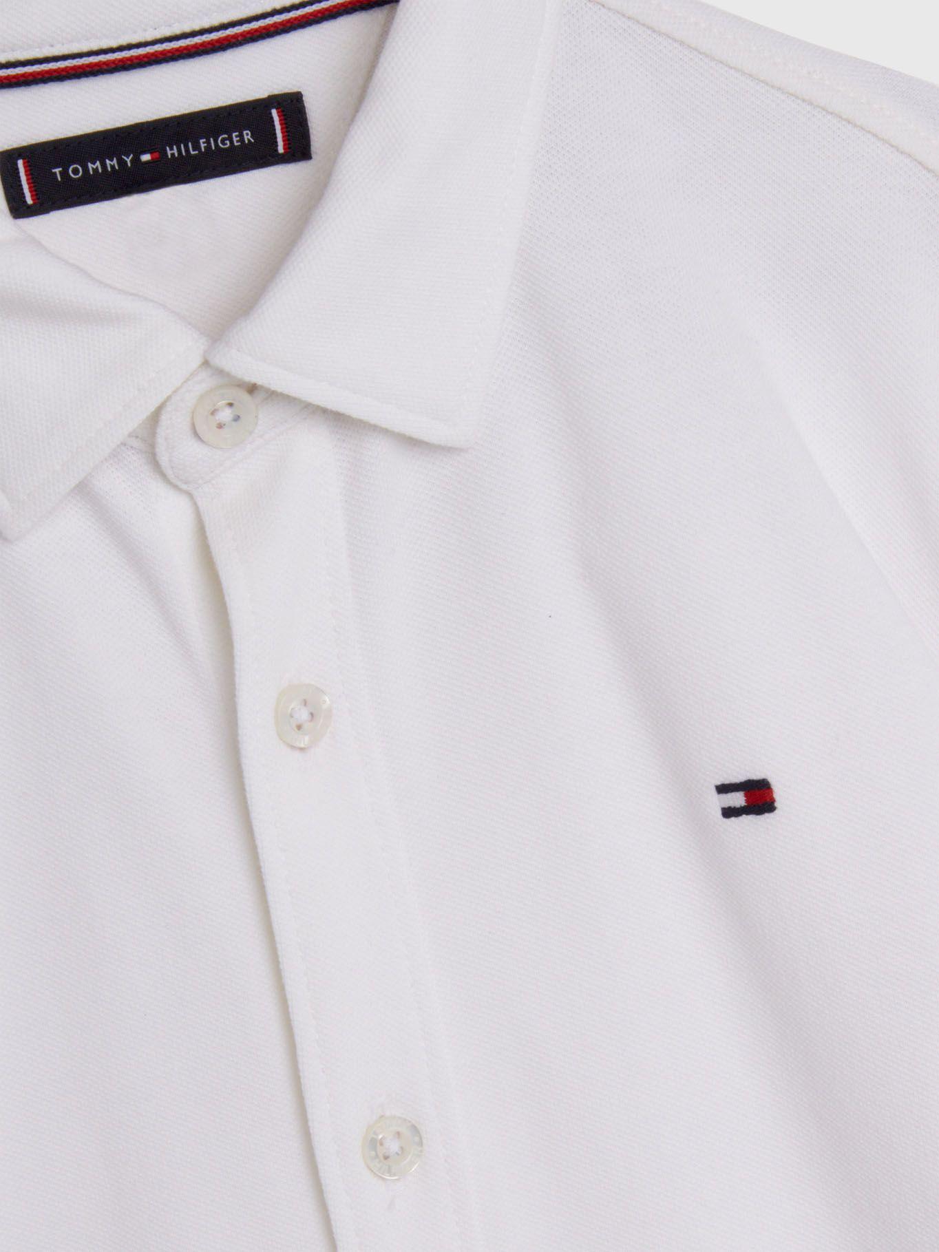 Camisa Essential De Piqué Blanco Tommy Hilfiger-2