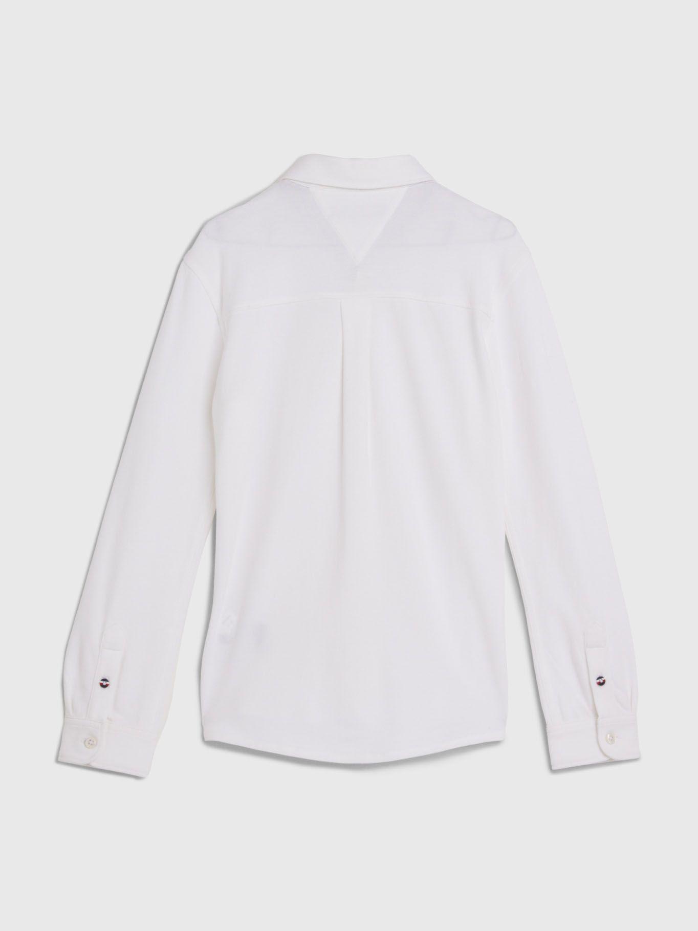 Camisa Essential De Piqué Blanco Tommy Hilfiger-1