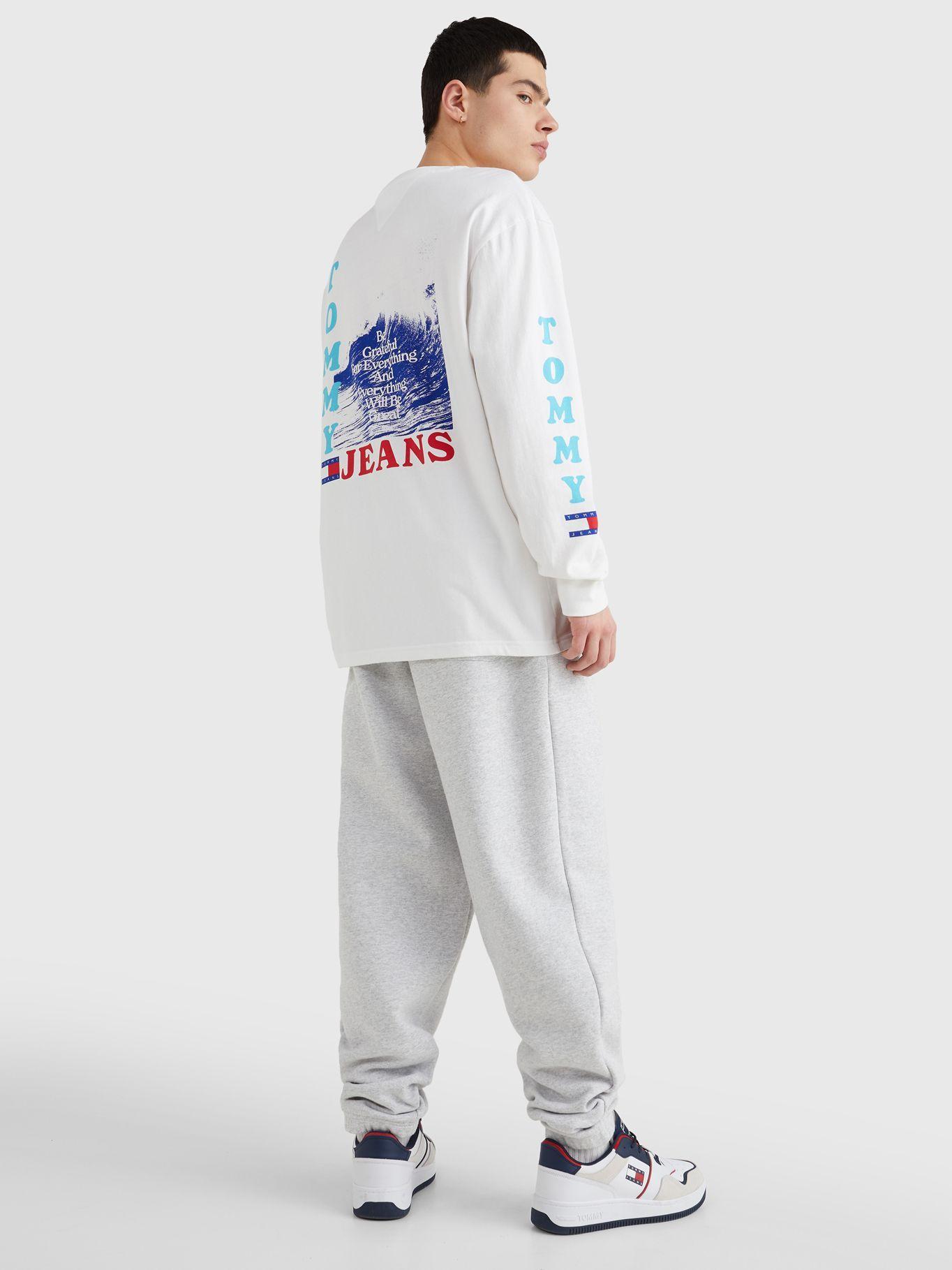 Polera Foto Print Logo Blanco Tommy Jeans JN2-1