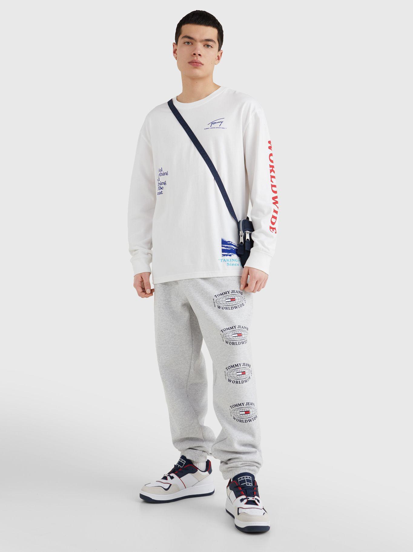 Polera Foto Print Logo Blanco Tommy Jeans JN2-0