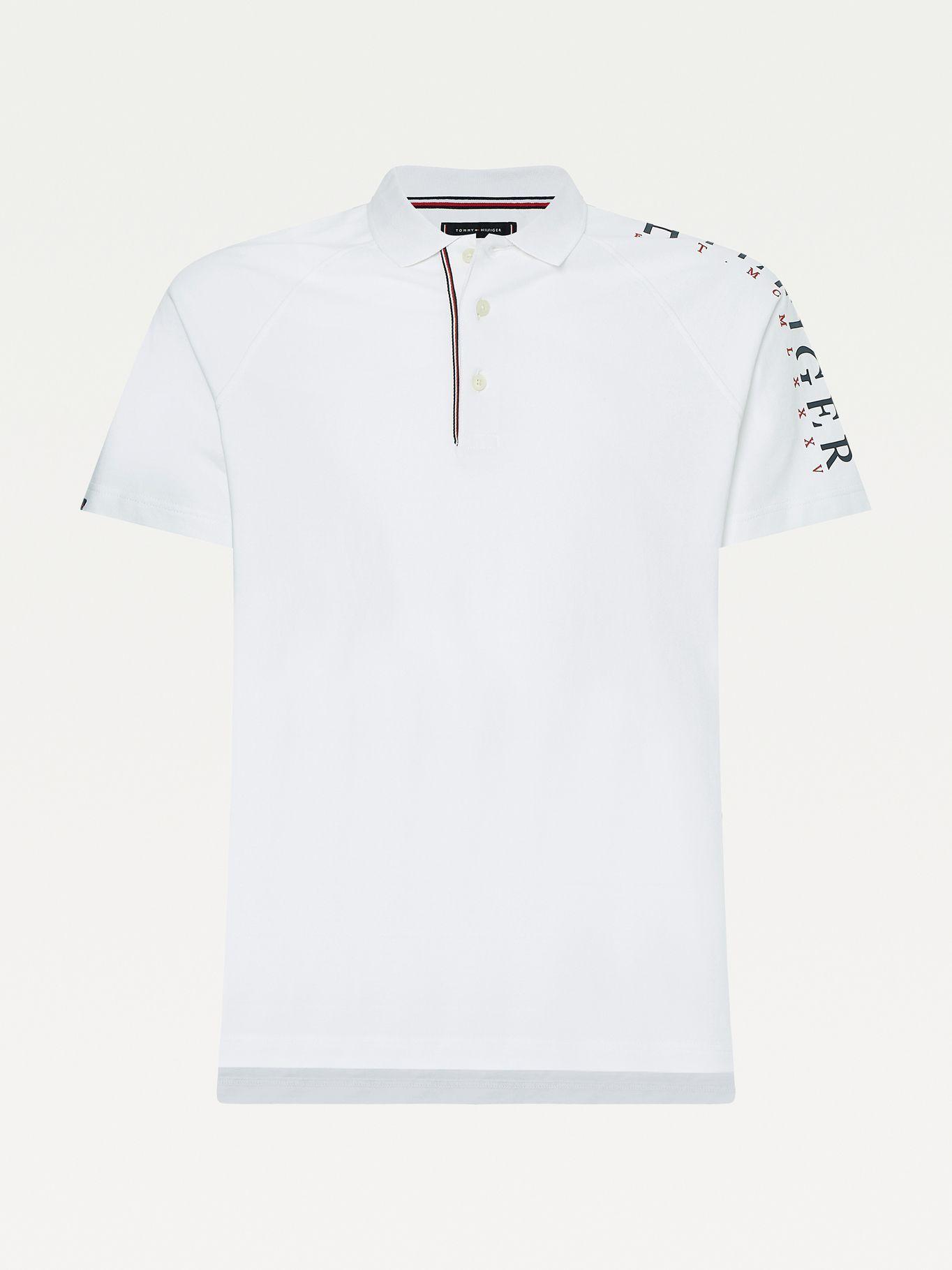 Polo Sleeve Logo Blanco Tommy Hilfiger-3
