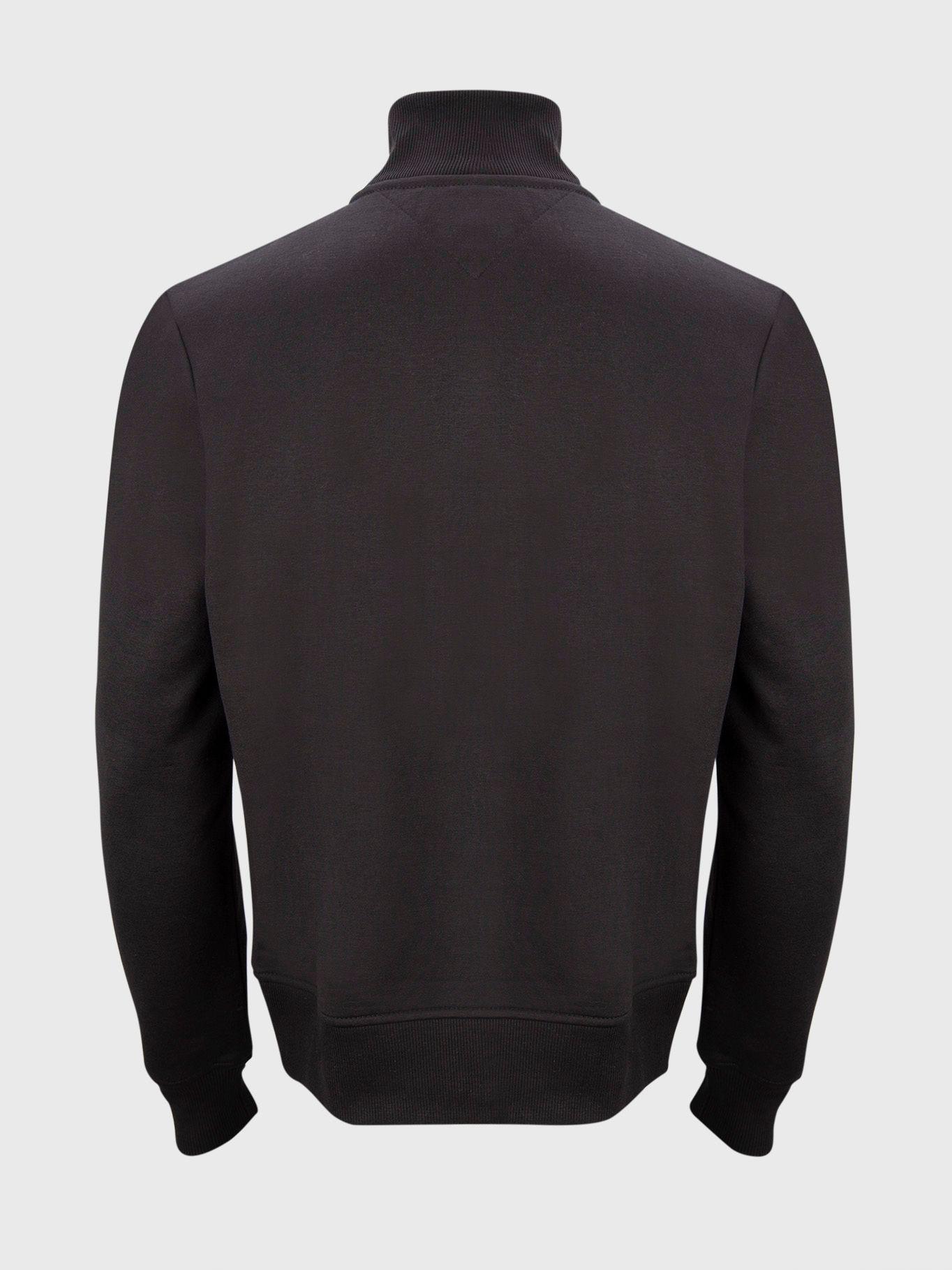 Polerón Hoodie Logo Zip Negro Tommy Hilfiger A2-1