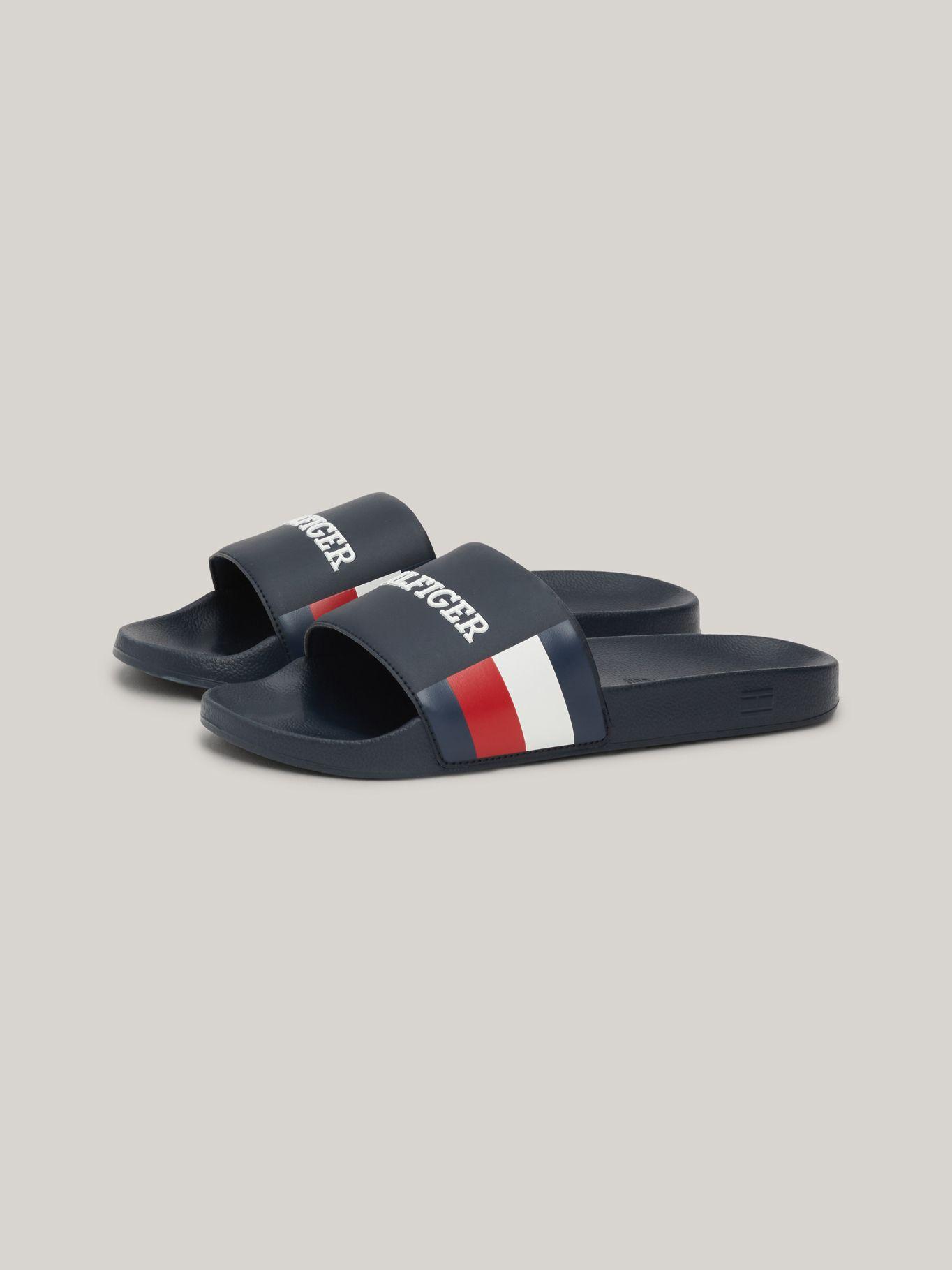 Sandalias Con Logo Monotype Azul Tommy Hilfiger-0