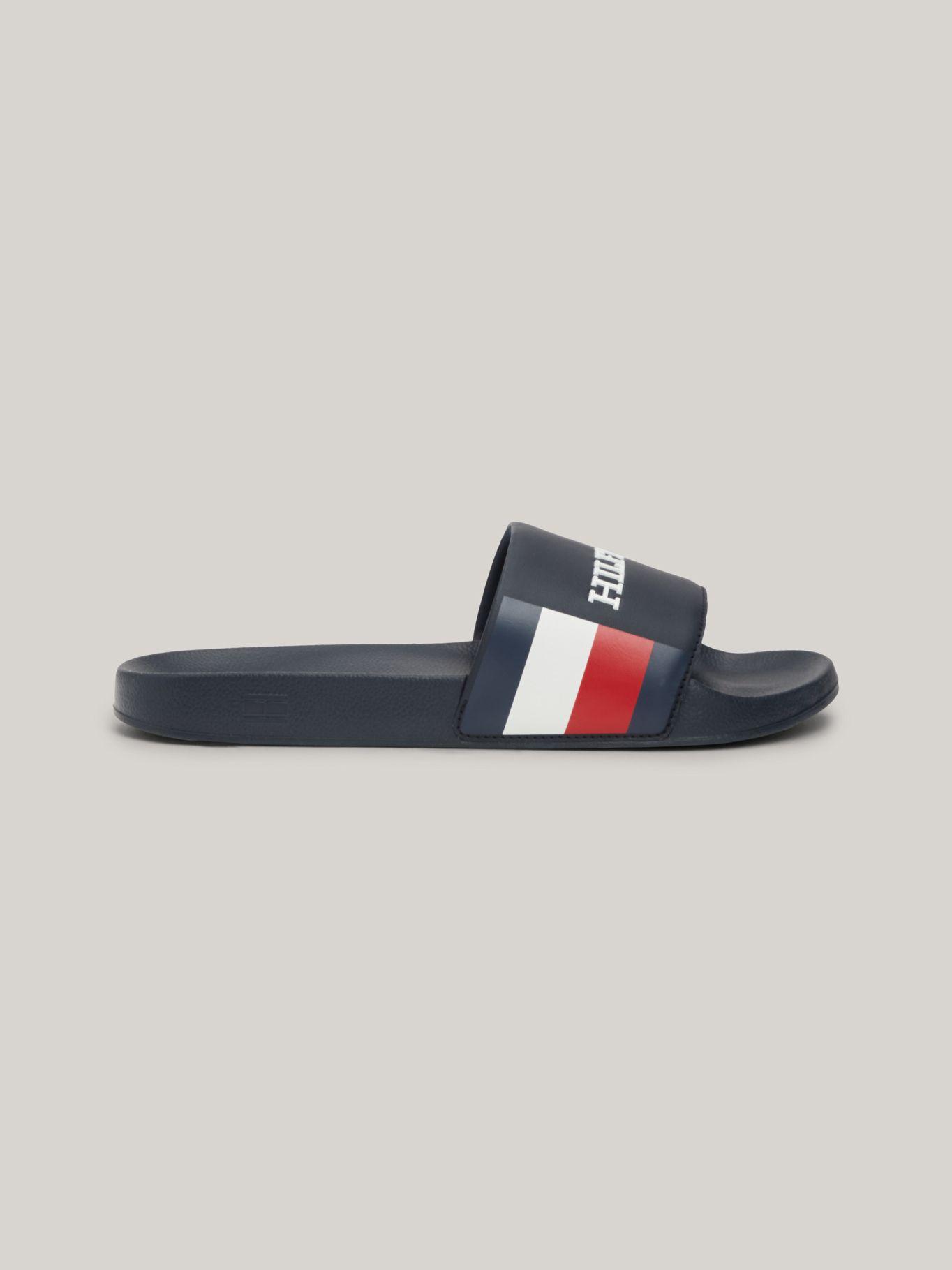 Sandalias Con Logo Monotype Azul Tommy Hilfiger-4