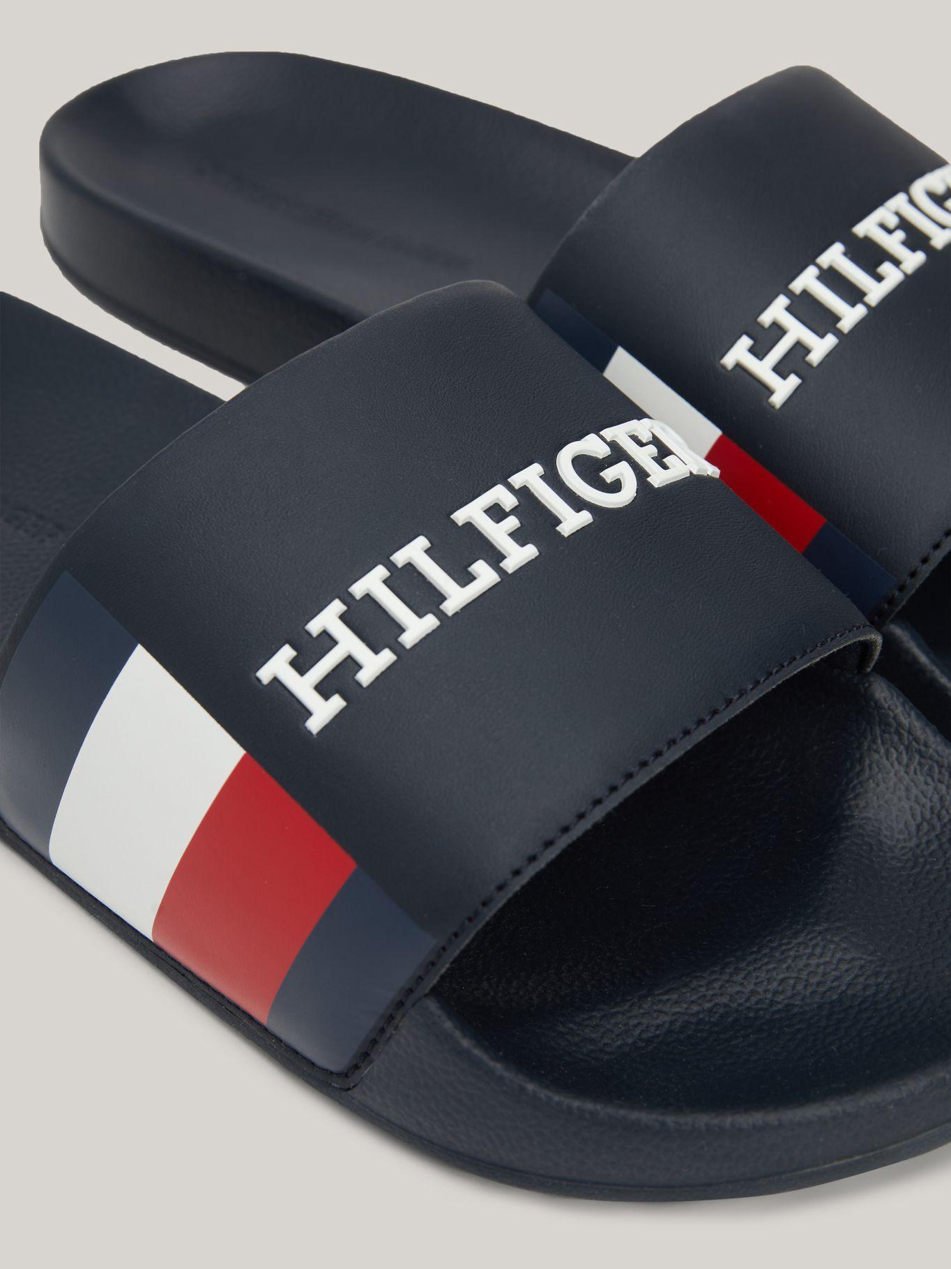Sandalias Con Logo Monotype Azul Tommy Hilfiger-6