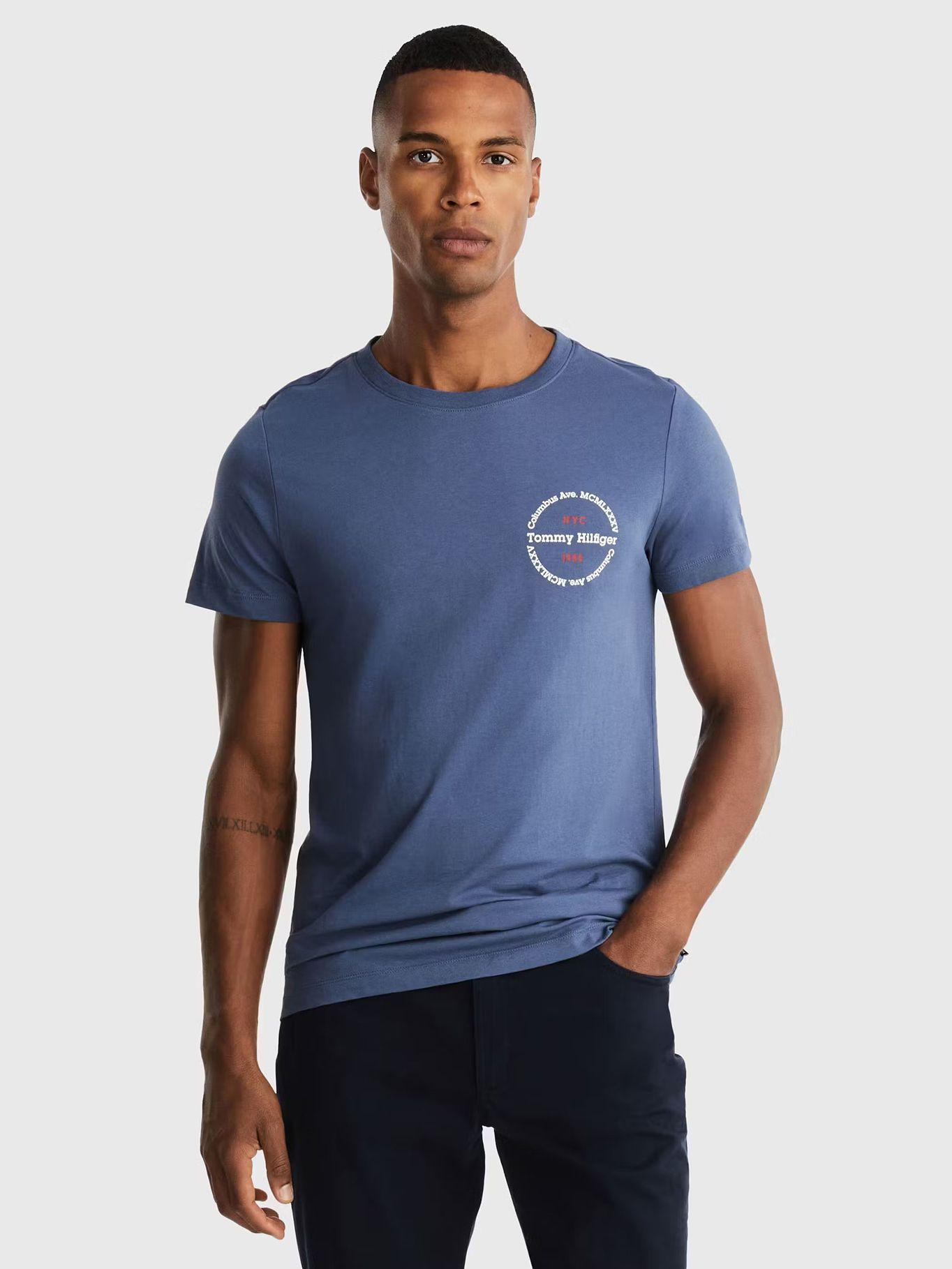 Polera Con Logo Redondo Azul Tommy Hilfiger-0
