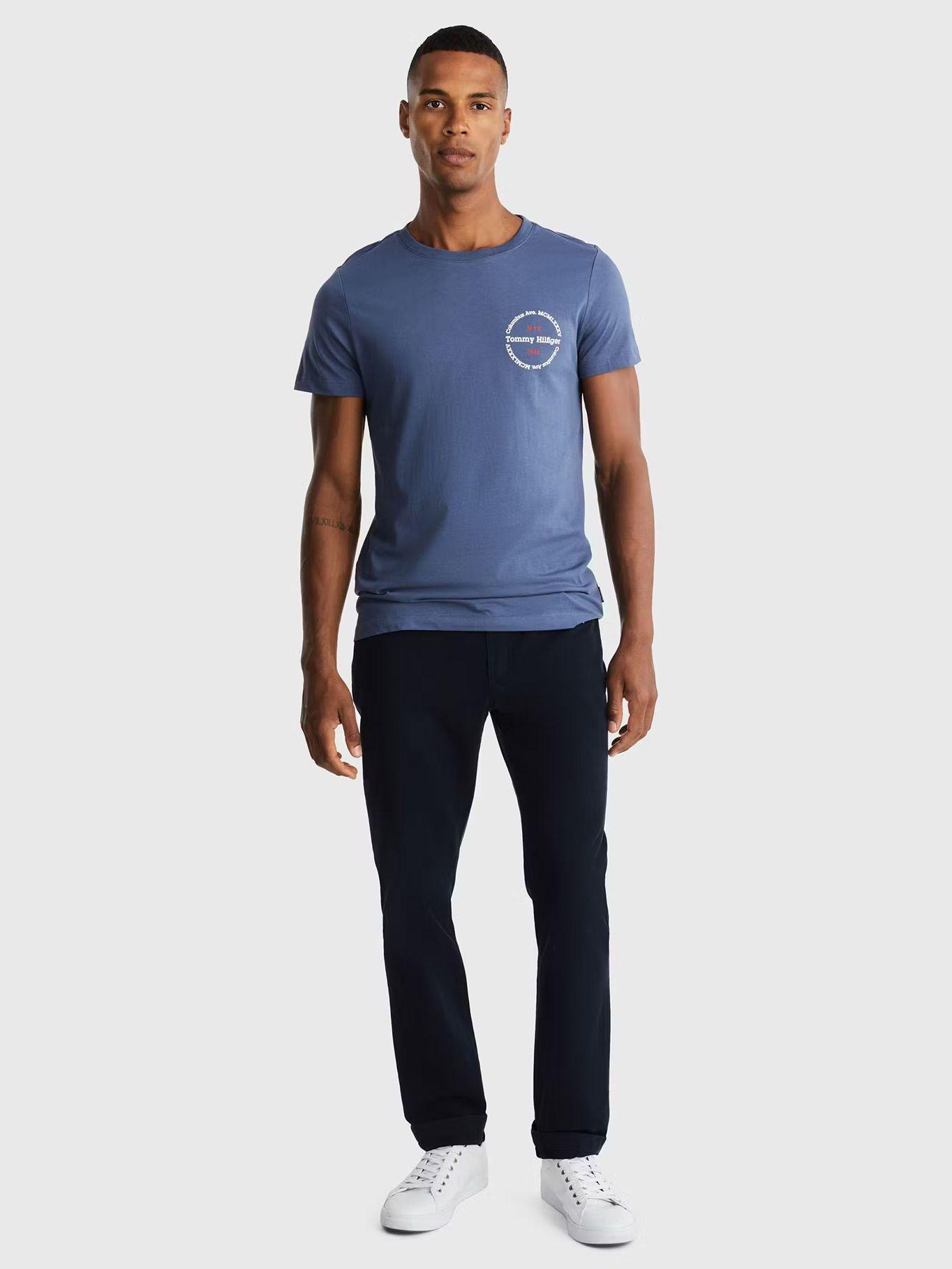 Polera Con Logo Redondo Azul Tommy Hilfiger-1