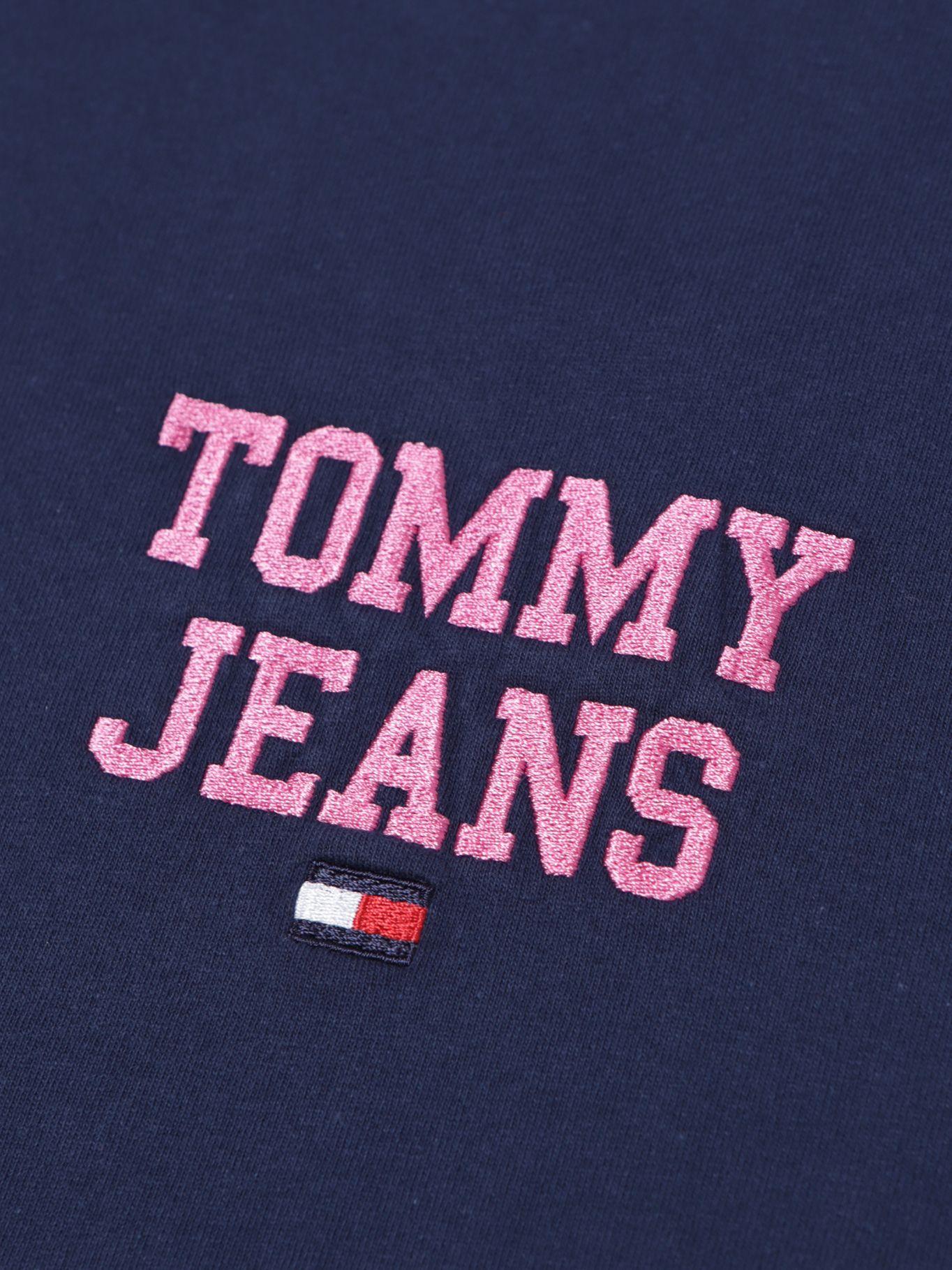 Polera Pop Logo Bordado Azul Tommy Hilfiger-3