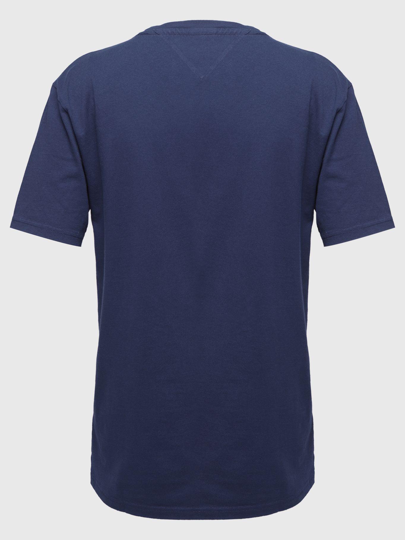 Polera Pop Logo Bordado Azul Tommy Hilfiger-1
