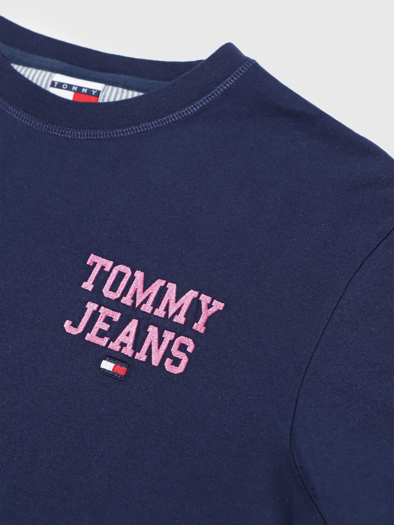 Polera Pop Logo Bordado Azul Tommy Hilfiger-2
