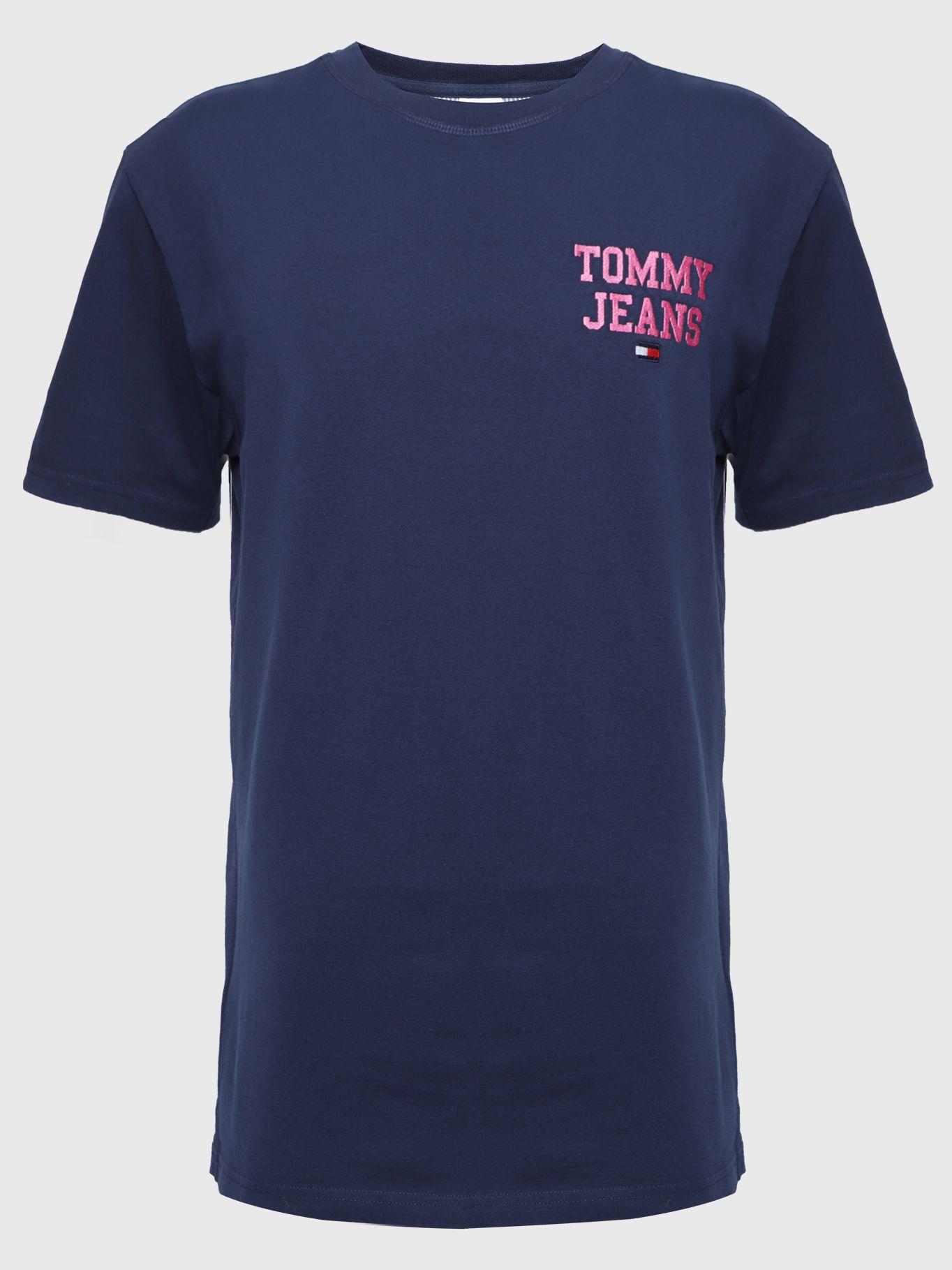 Polera Pop Logo Bordado Azul Tommy Hilfiger-0