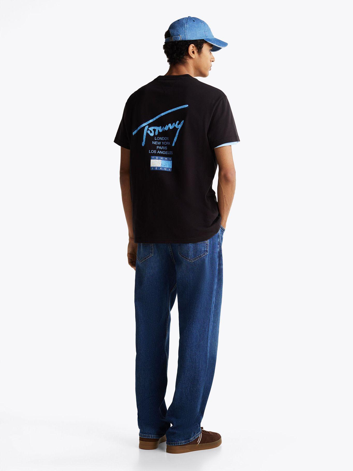 Polera Logo BDS Signature Negro Tommy Jeans-2