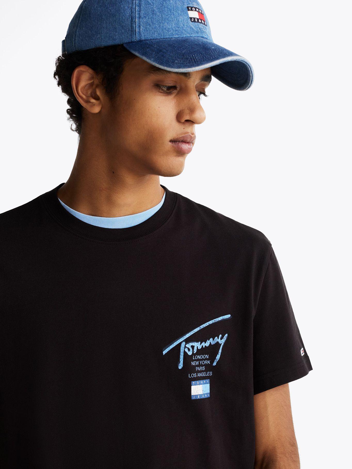 Polera Logo BDS Signature Negro Tommy Jeans-3