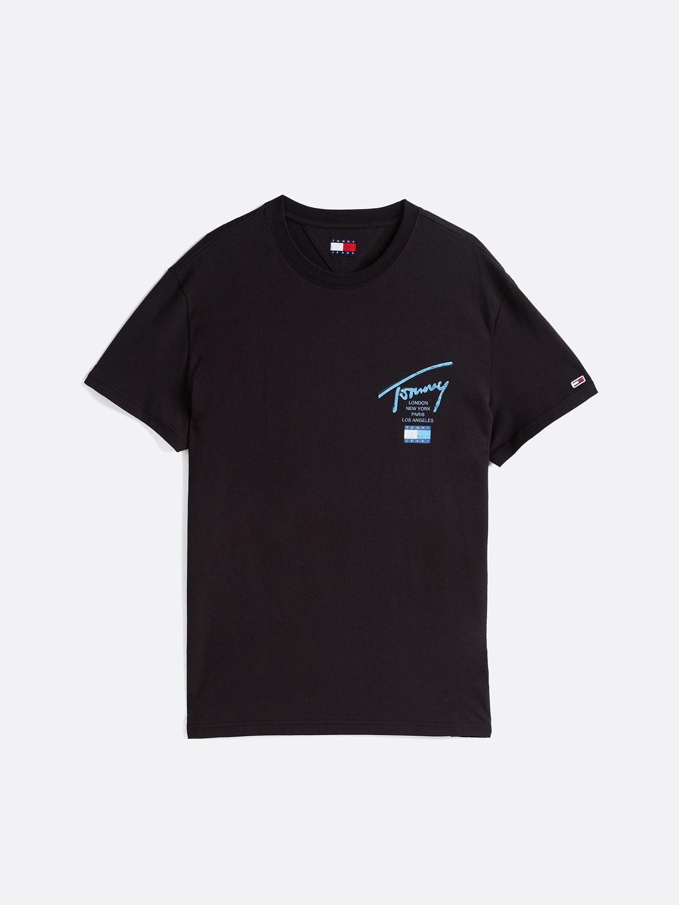 Polera Logo BDS Signature Negro Tommy Jeans-4