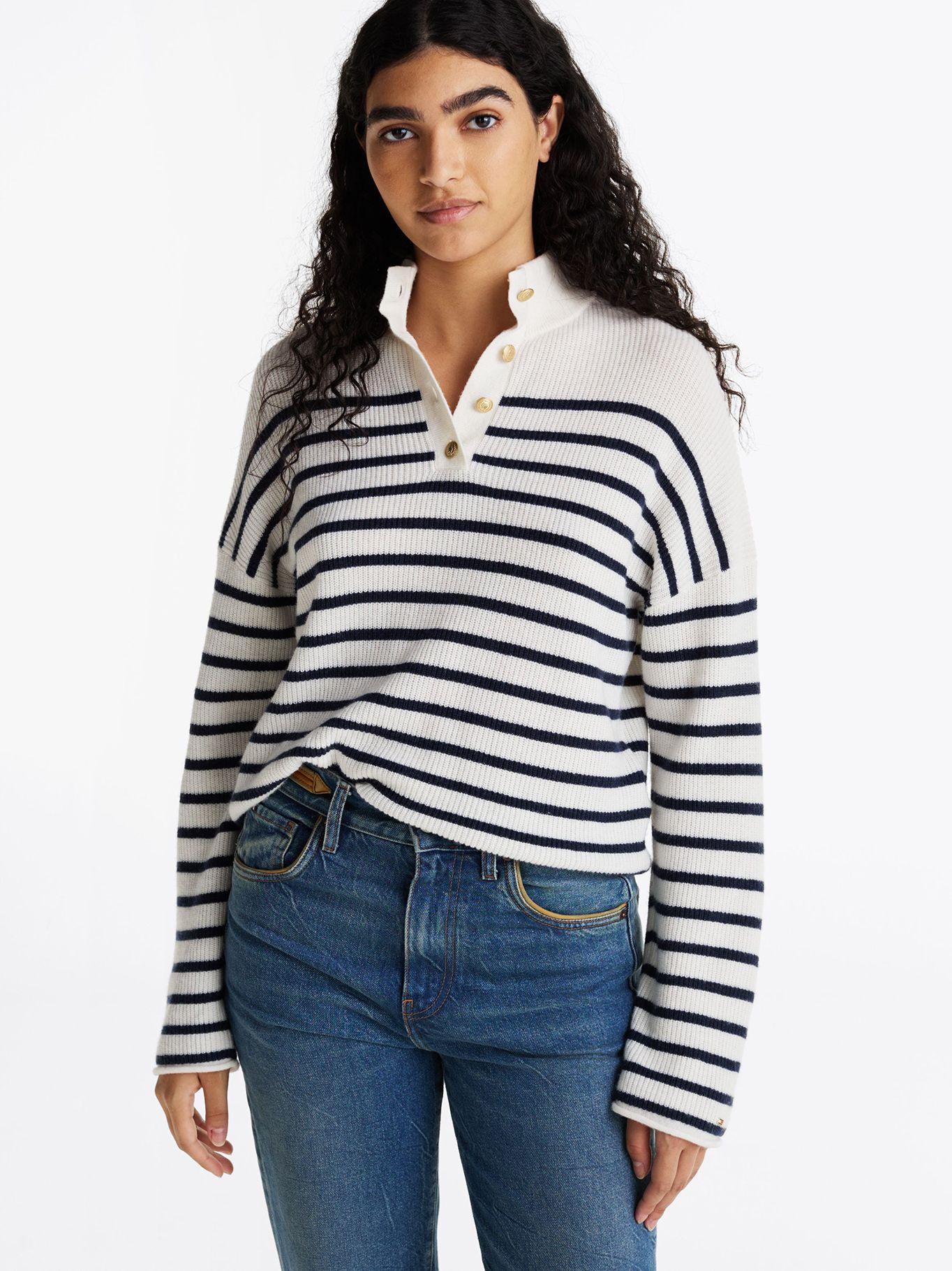 Sweater Gold Button Multicolor Tommy Hilfiger-0