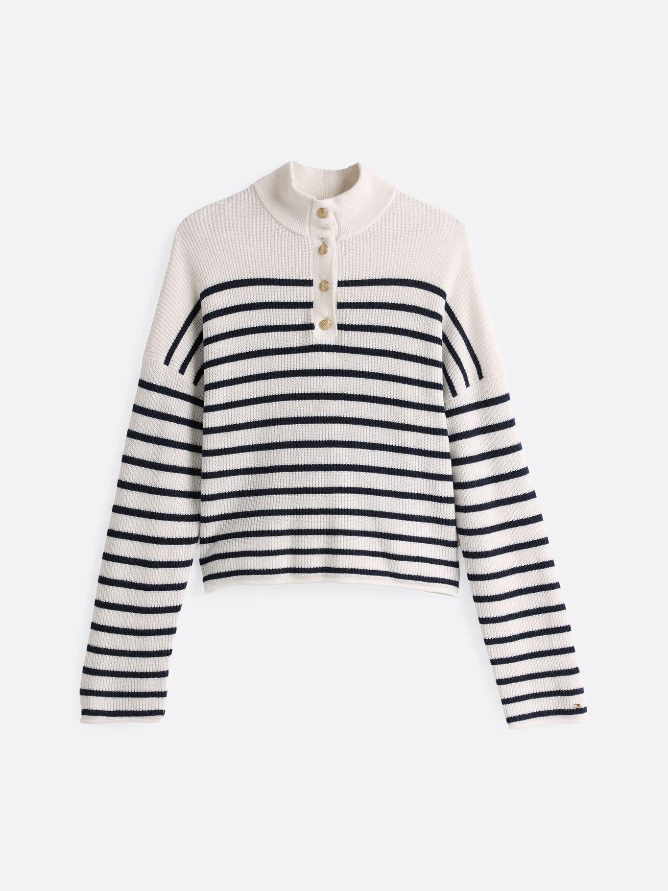 Sweater Gold Button Multicolor Tommy Hilfiger-4