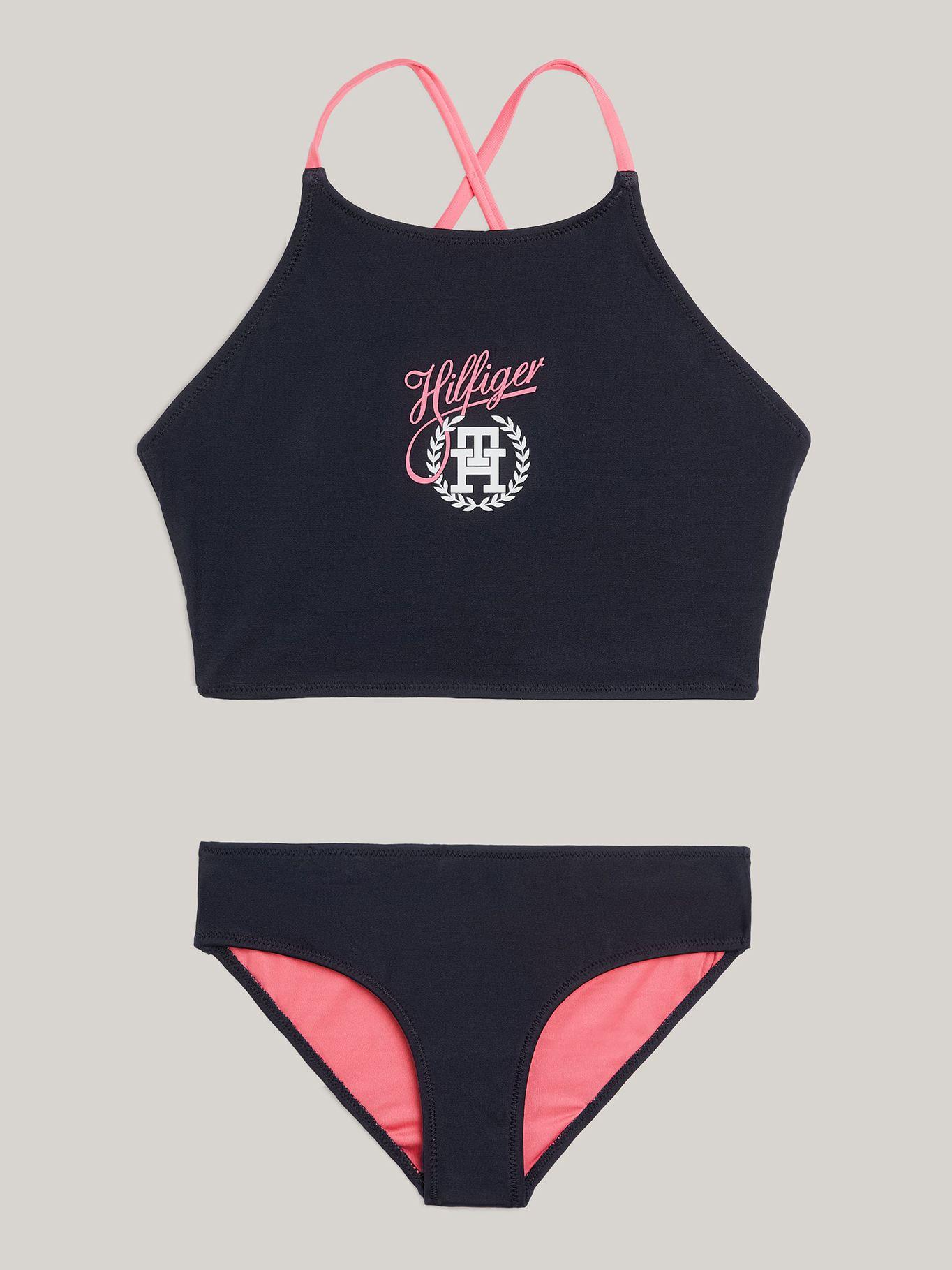 Bikini Con Logo Solid Azul Tommy Hilfiger-0
