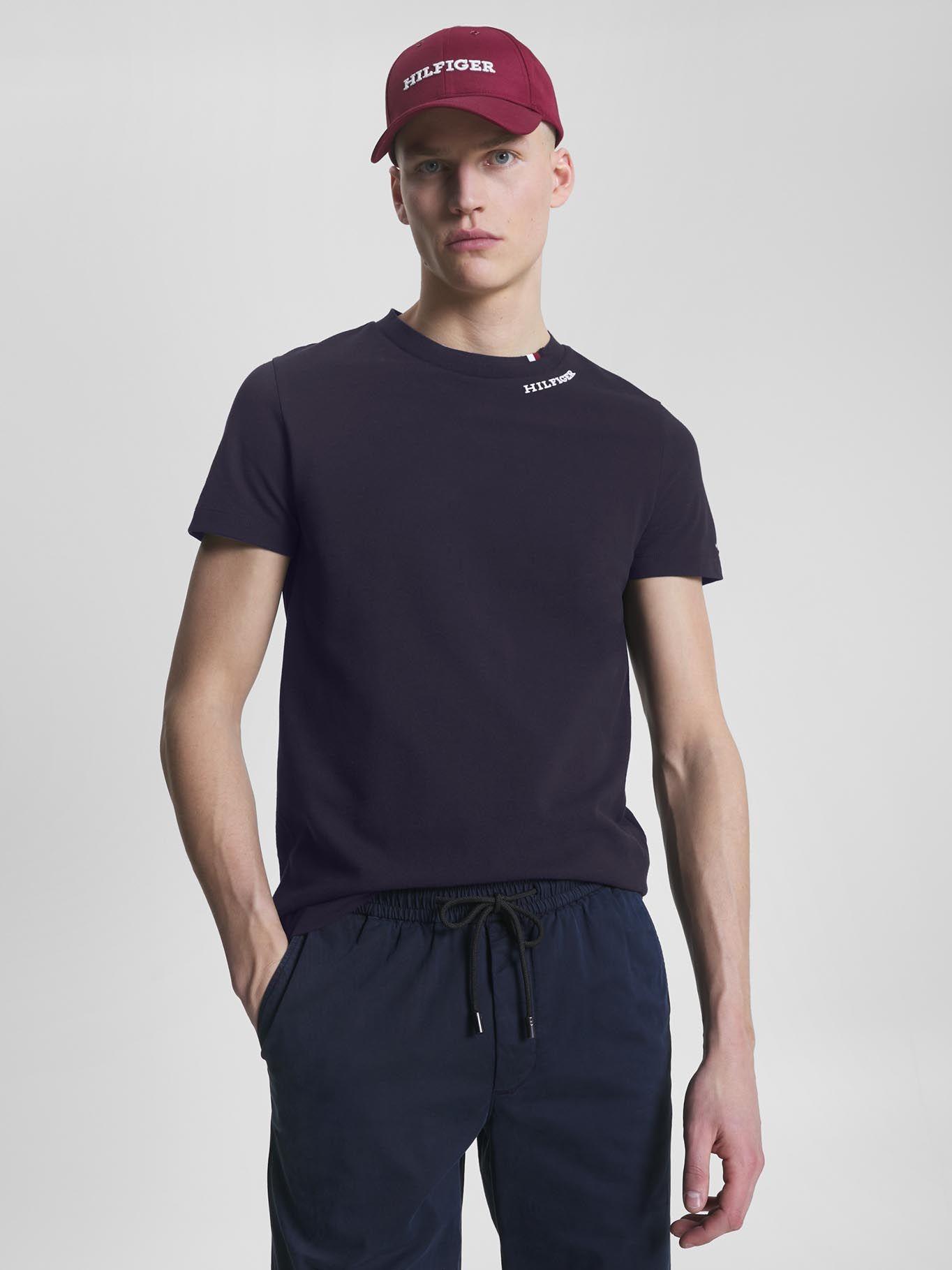Polera Neckline Slim Fit Azul Tommy Hilfiger-0