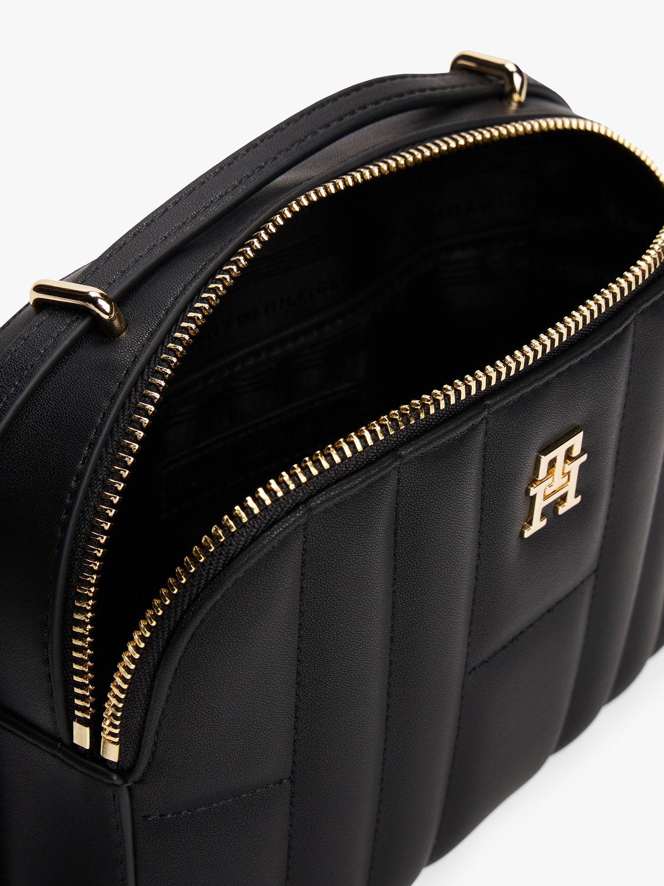 Bandolera Acolchada Con Monograma Negro Tommy Hilfiger-3