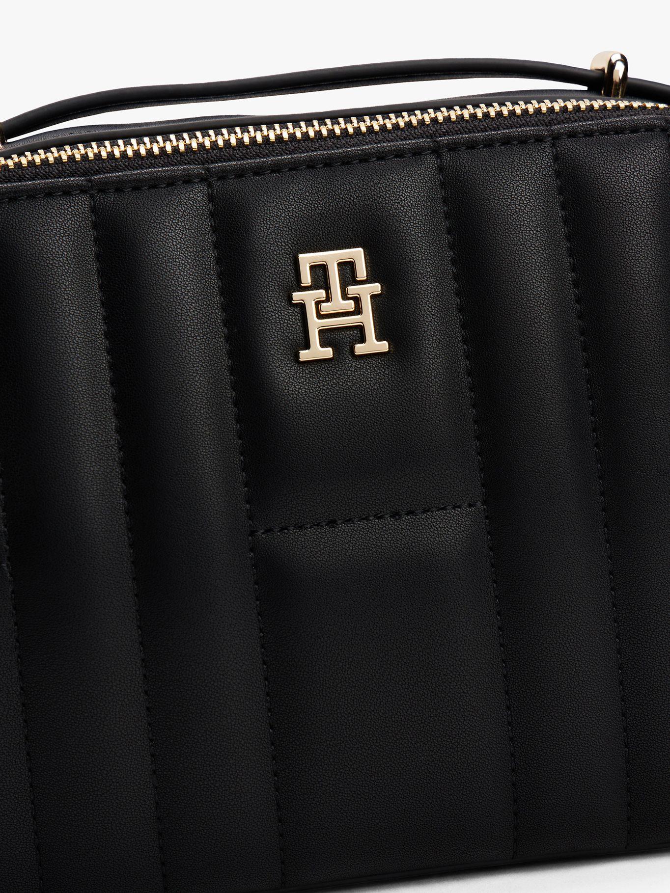 Bandolera Acolchada Con Monograma Negro Tommy Hilfiger-4