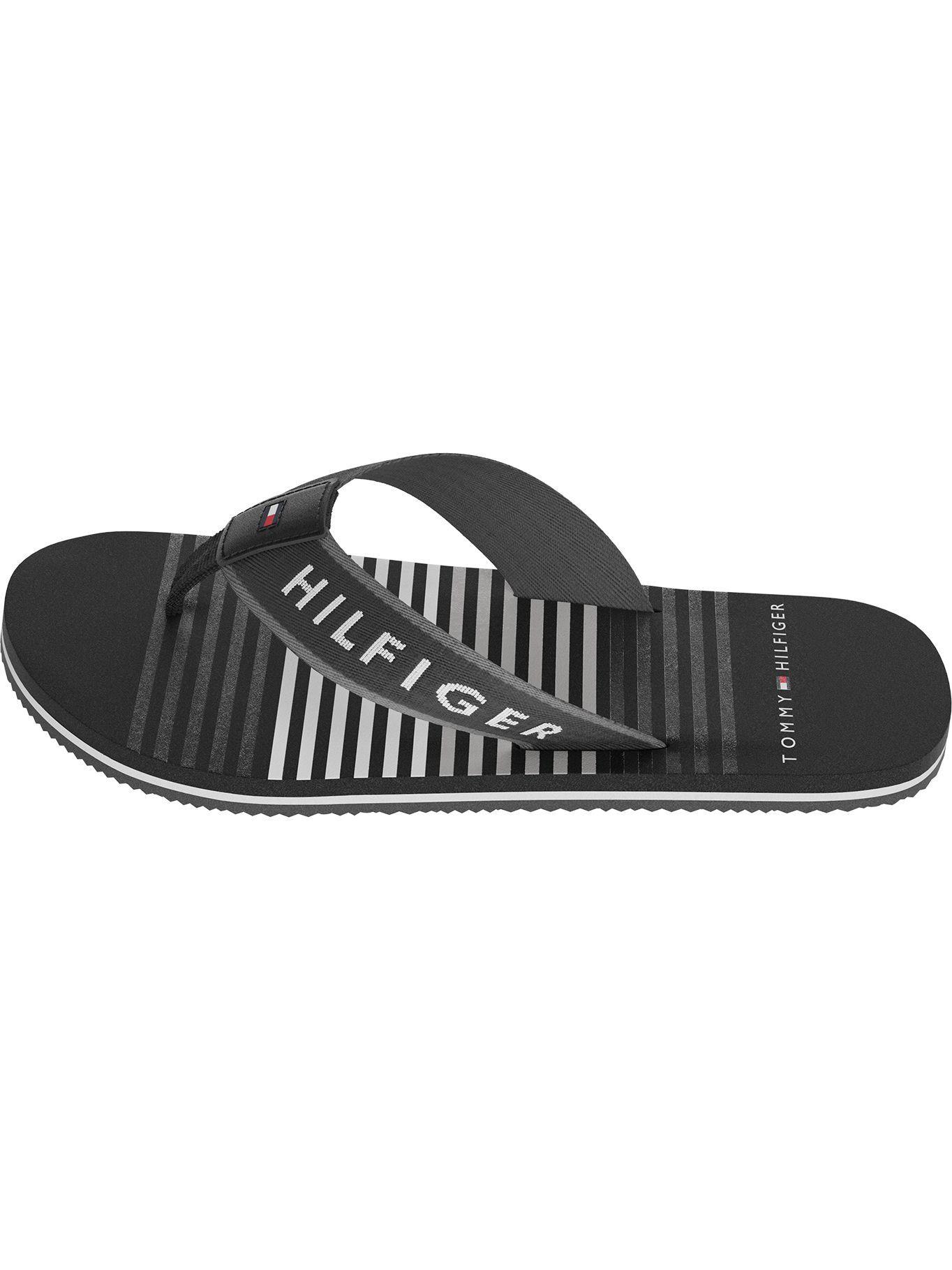 Sandalias Stripe Logo Negro Tommy Hilfiger-0