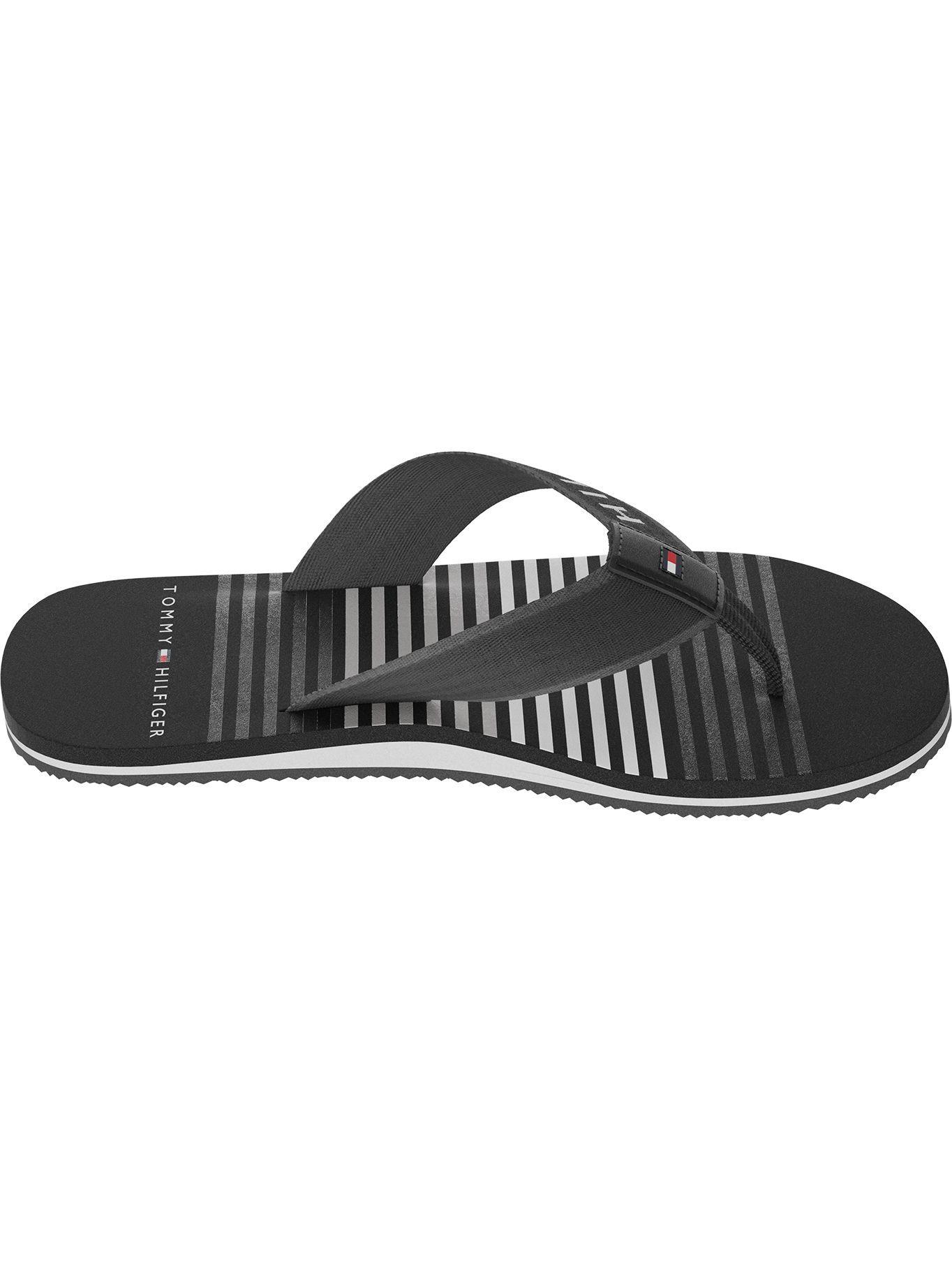 Sandalias Stripe Logo Negro Tommy Hilfiger-2