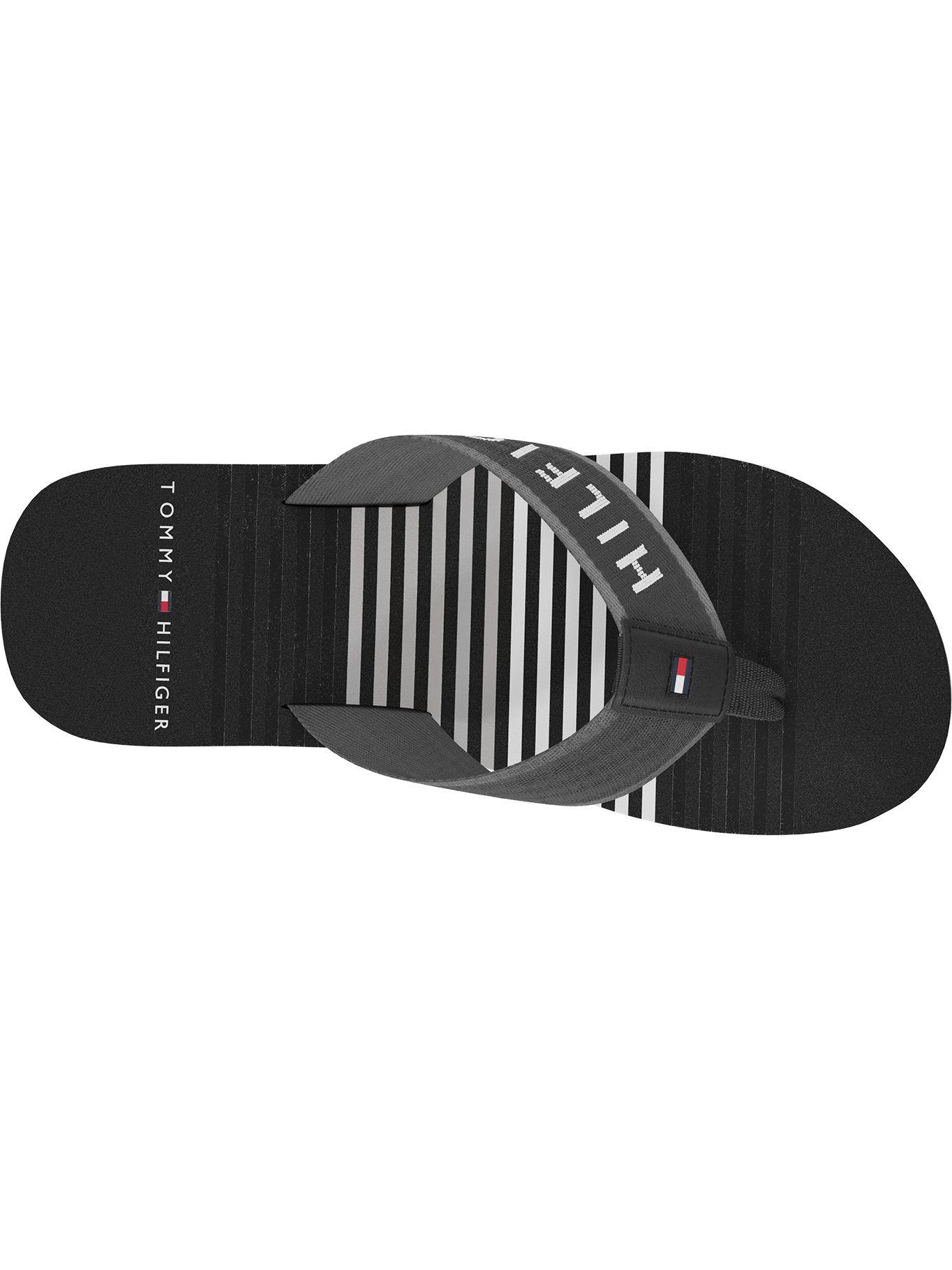 Sandalias Stripe Logo Negro Tommy Hilfiger-1