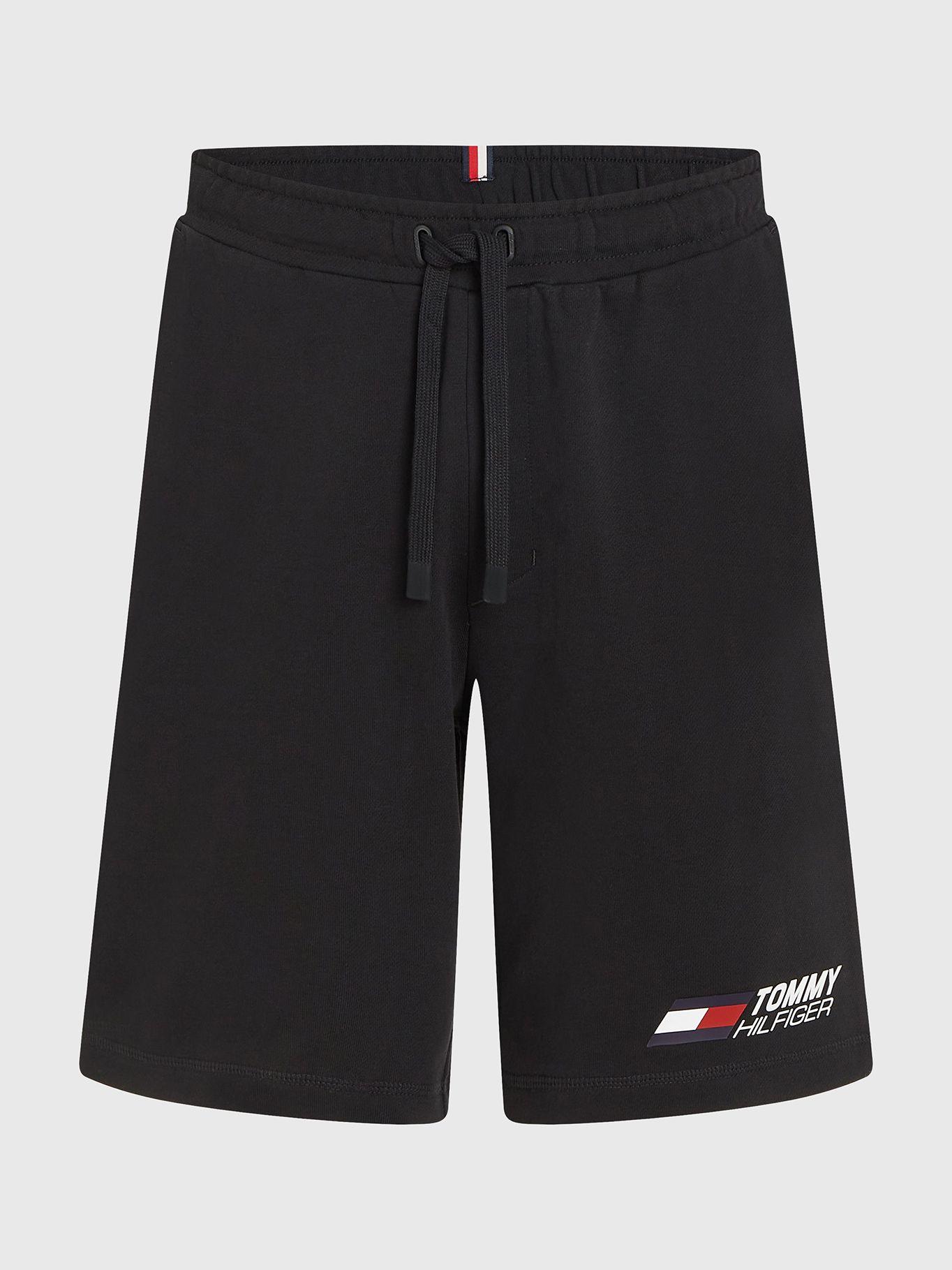Shorts Sport Essential Th Cool Negro Tommy Hilfiger-4