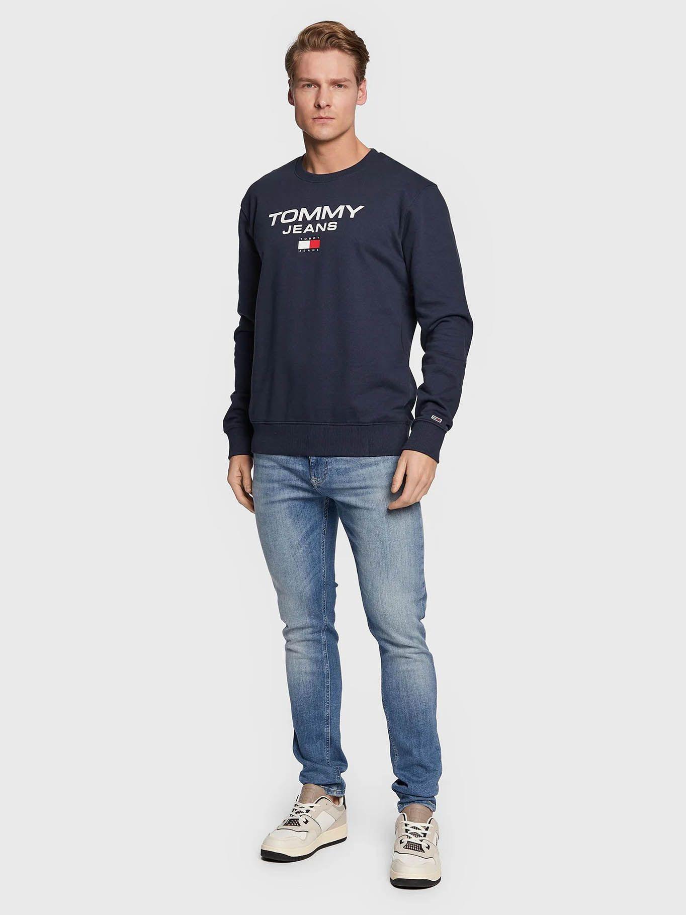 Polerón Entry Con Logo Azul Tommy Jeans-1