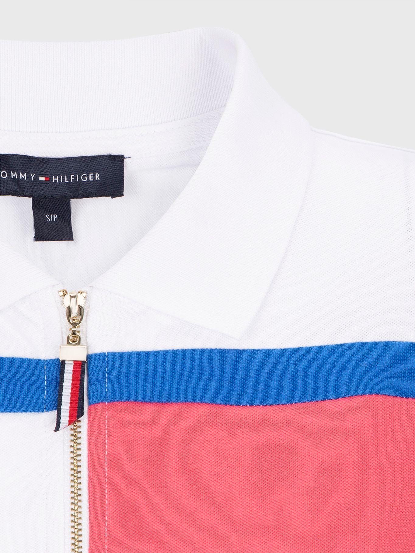 Polo Manga Larga Flag Logo Blanco Tommy Hilfiger-2