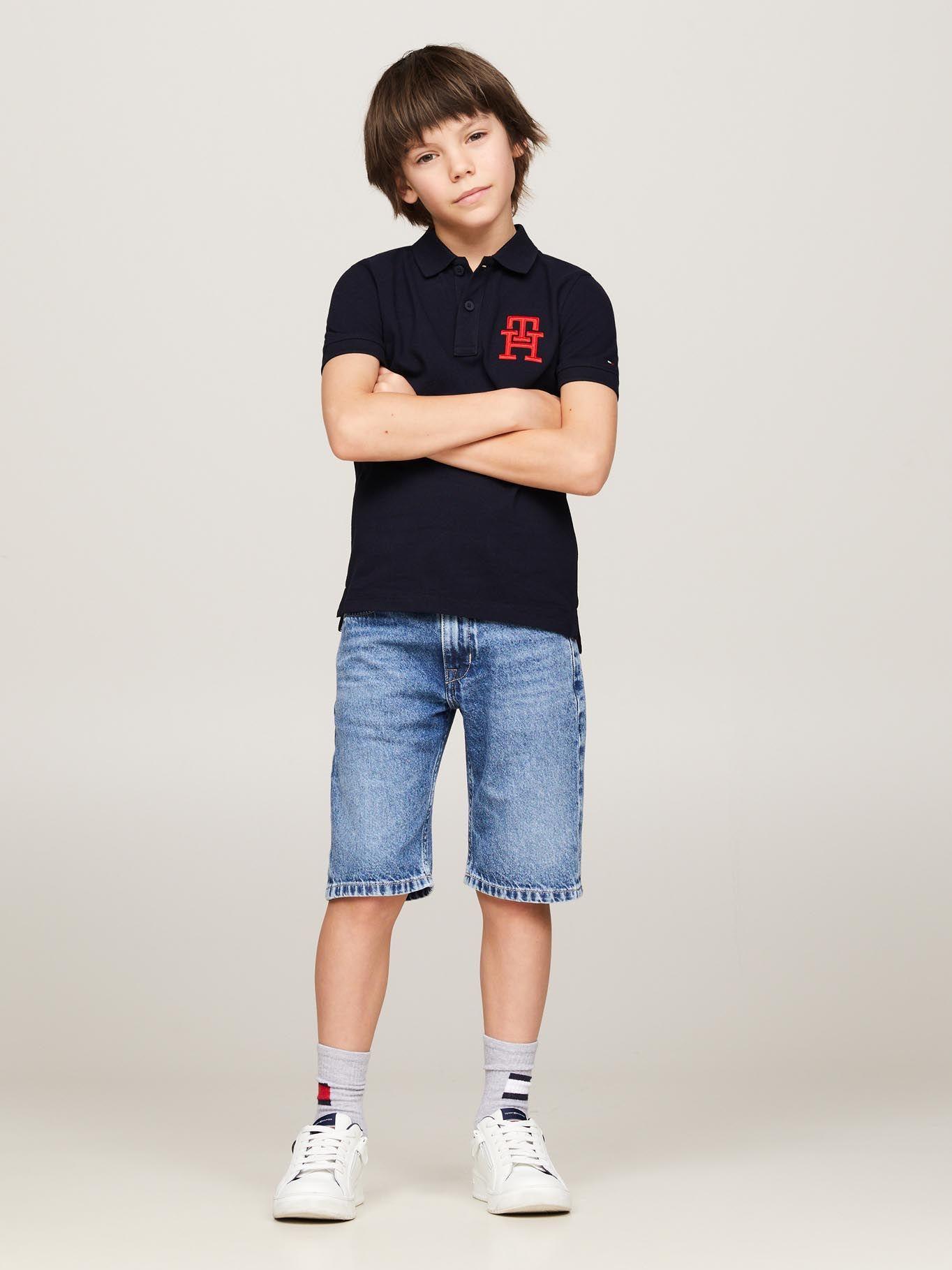 Polo Logo Niño Azul Tommy Hilfiger-1