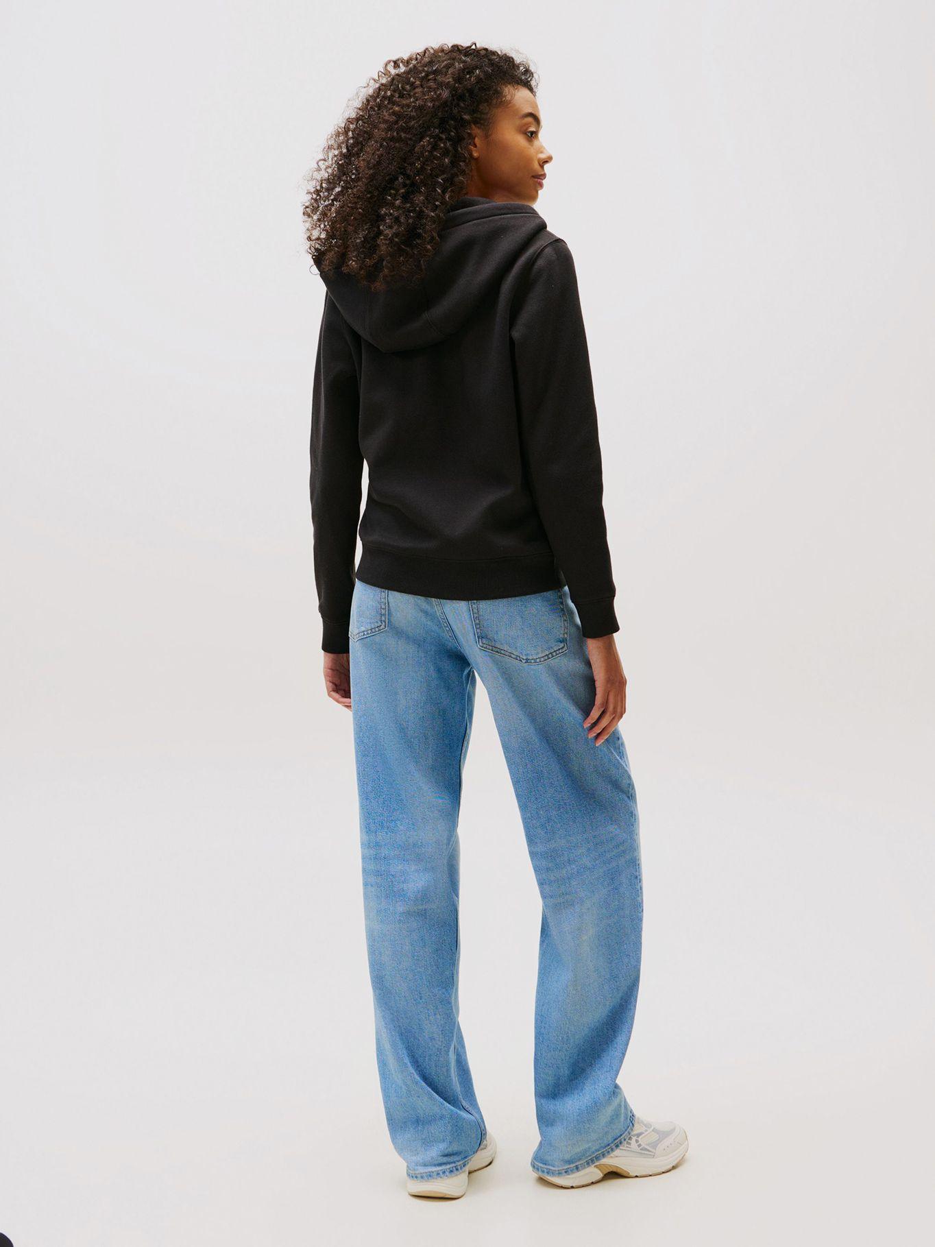 Polerón Hoodie Regular Fit Con Logo Negro Tommy Jeans-2